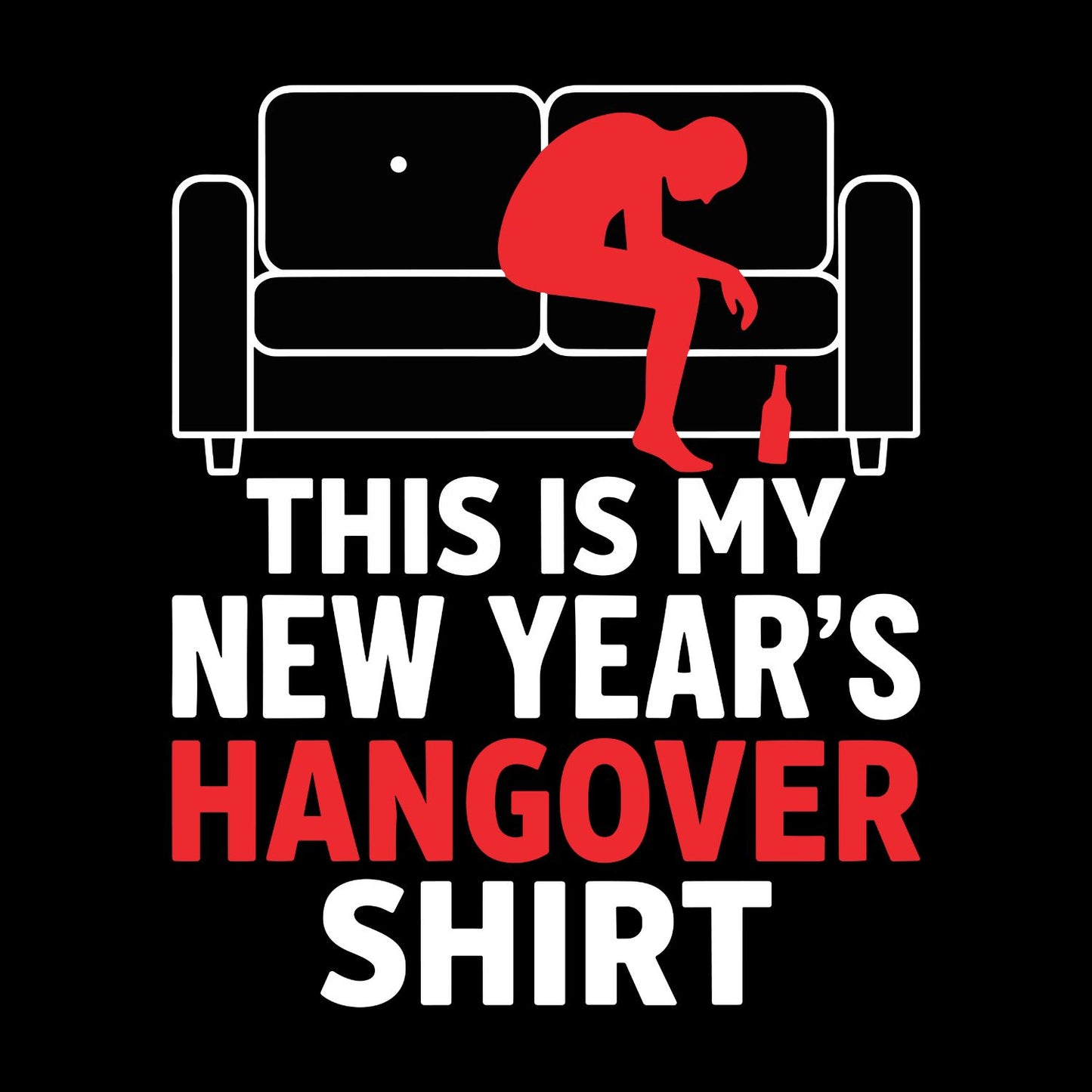 This Is My New Year’s Hangover Shirt T-shirt | New Years Eve | New Years Day | Funny Joke Sarcastic Tees | Party