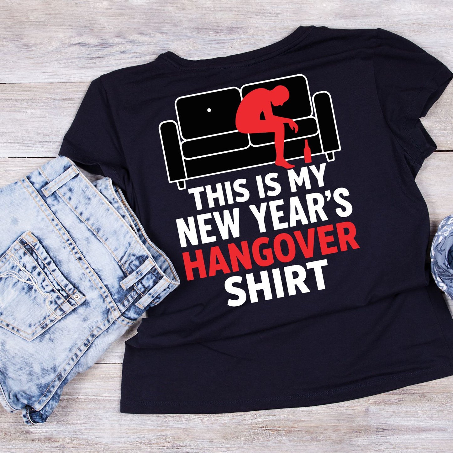 This Is My New Year’s Hangover Shirt T-shirt | New Years Eve | New Years Day | Funny Joke Sarcastic Tees | Party