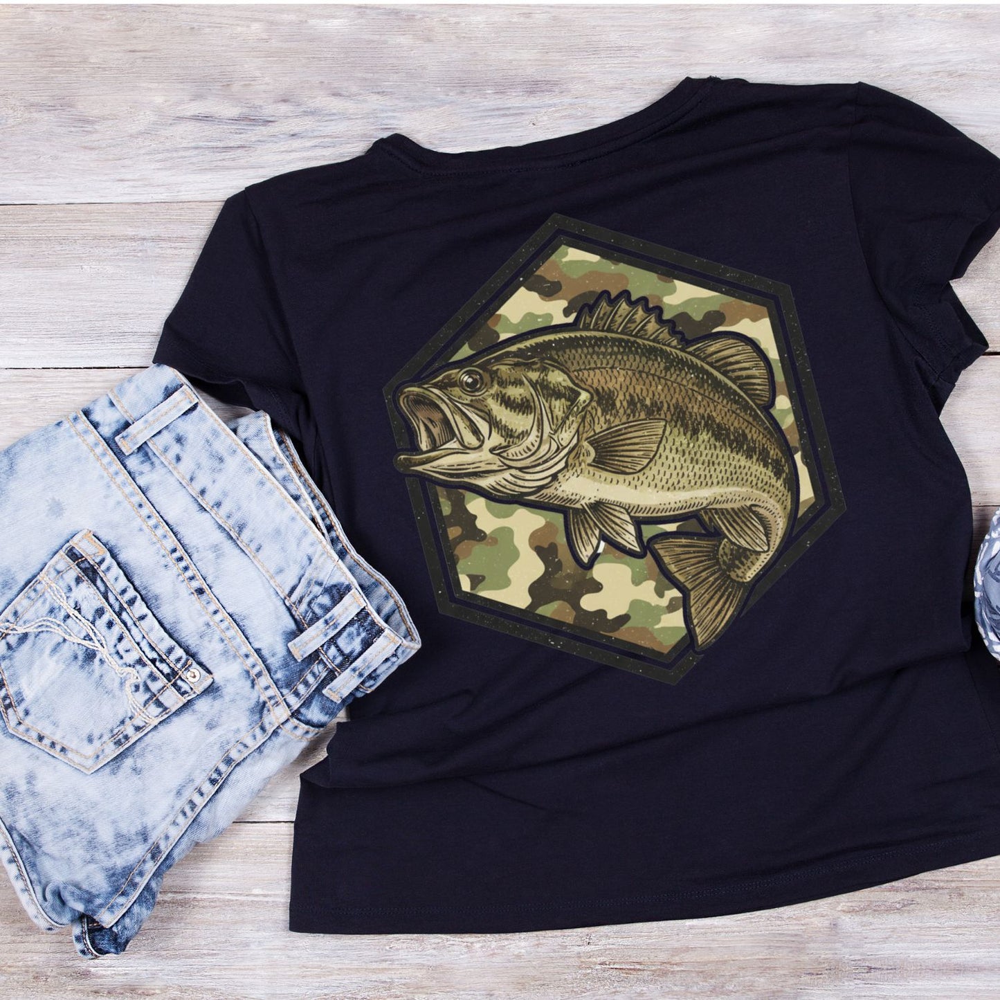Fishing Camouflage Camo T-shirt
