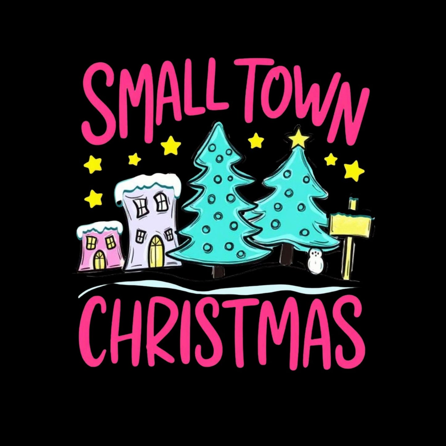 Small Town Christmas Tree T-shirt | Xmas | Holiday | Seasonal