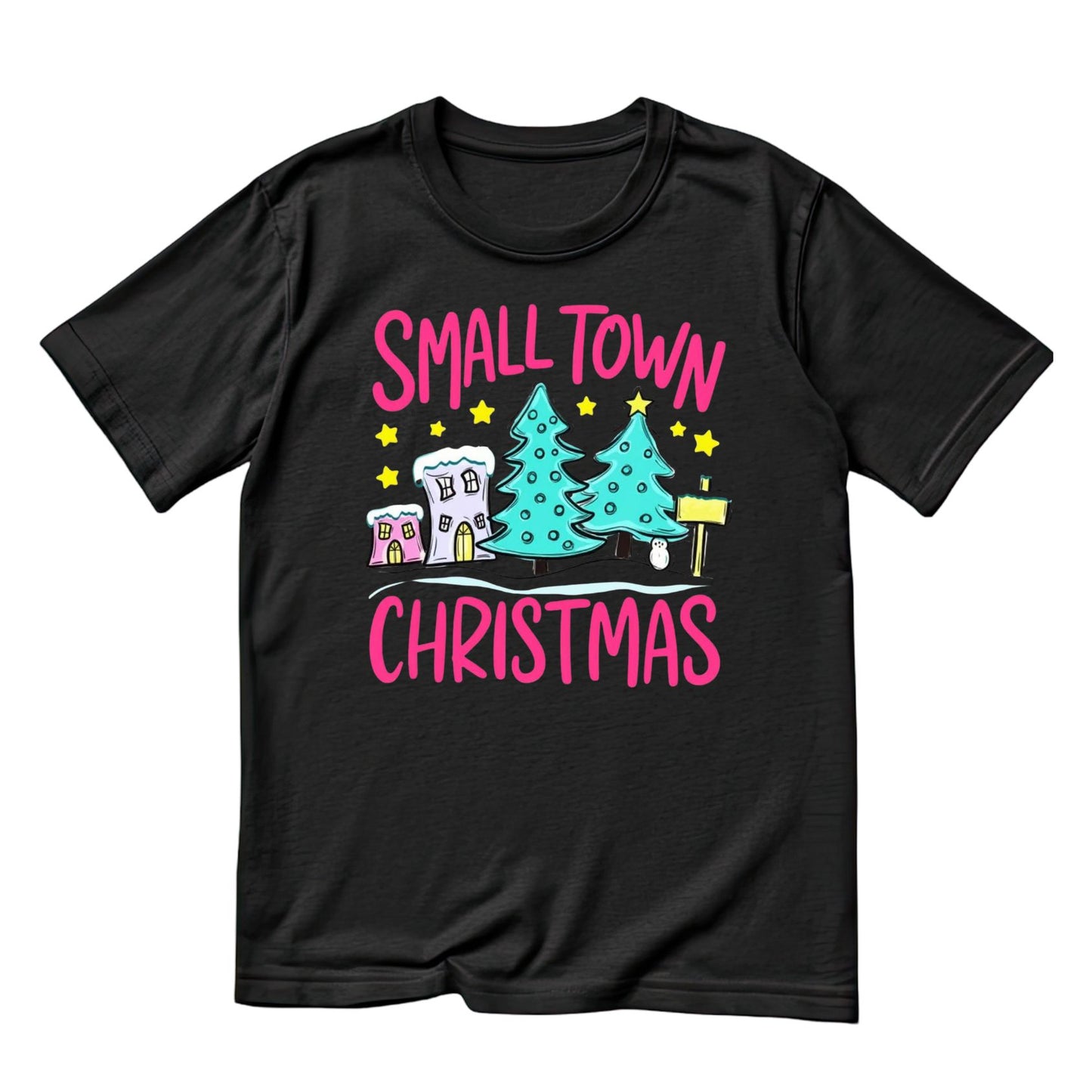 Small Town Christmas Tree T-shirt | Xmas | Holiday | Seasonal