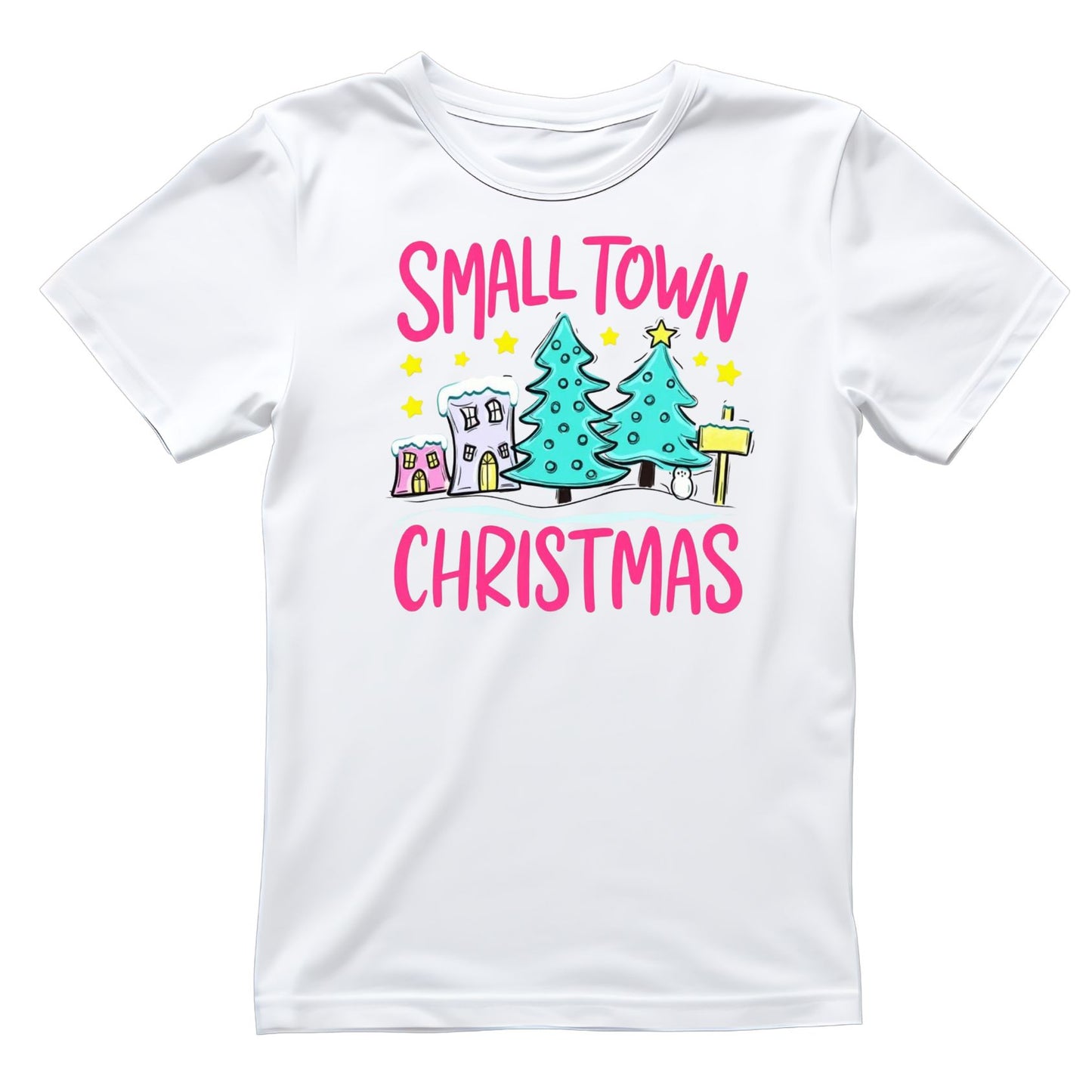 Small Town Christmas Tree T-shirt | Xmas | Holiday | Seasonal