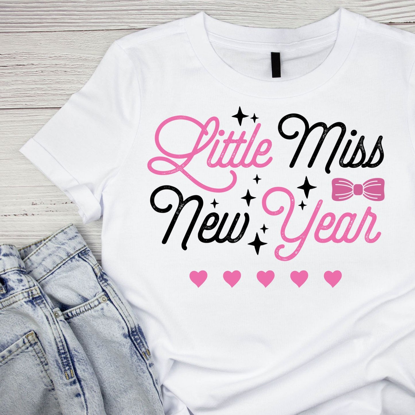 Little Miss New Year T-shirt | New Years Eve | New Years Day |