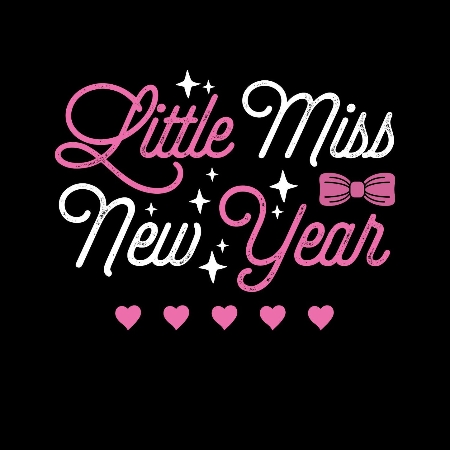 Little Miss New Year T-shirt | New Years Eve | New Years Day |