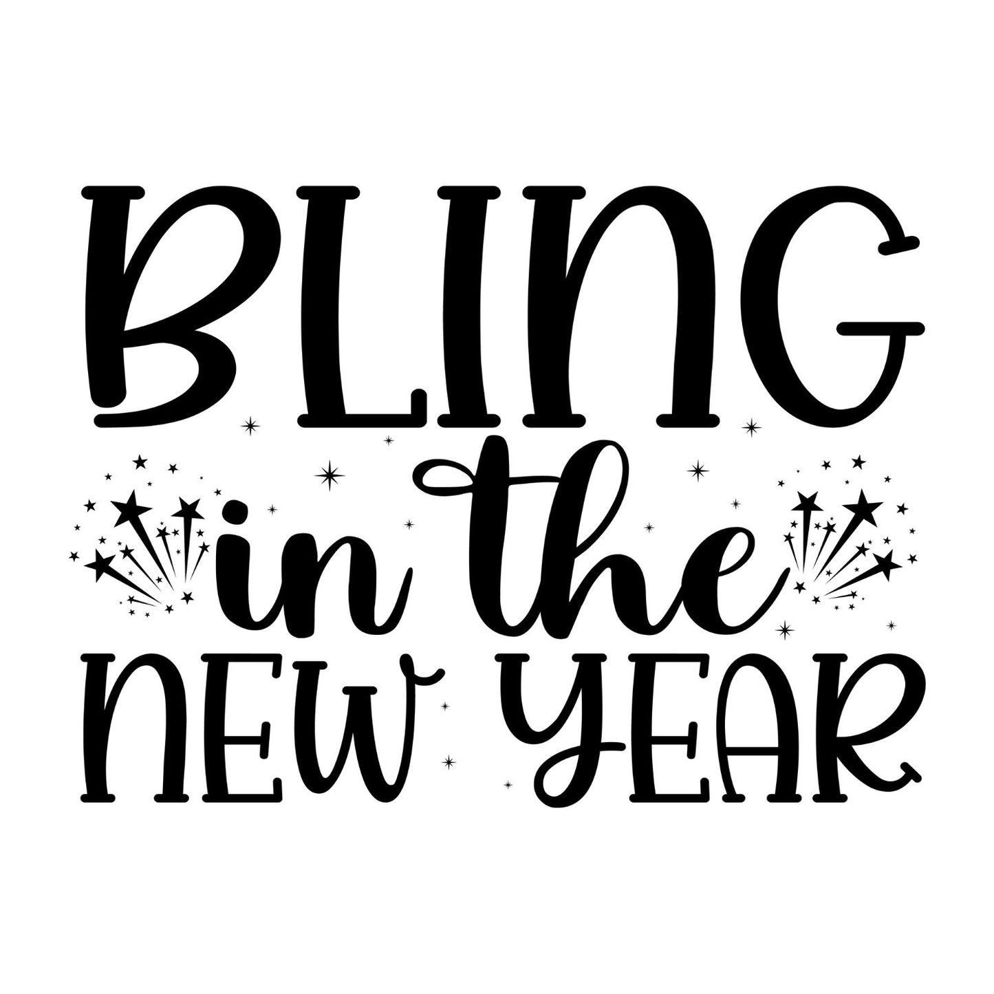 Bling In The New Year T-shirt | New Years Eve | New Years Day |