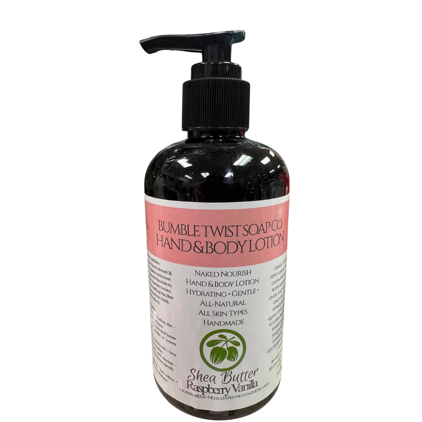 Shea Butter Raspberry Vanilla Lotion | Handmade in Canada | Bumble Twist SoapCo.