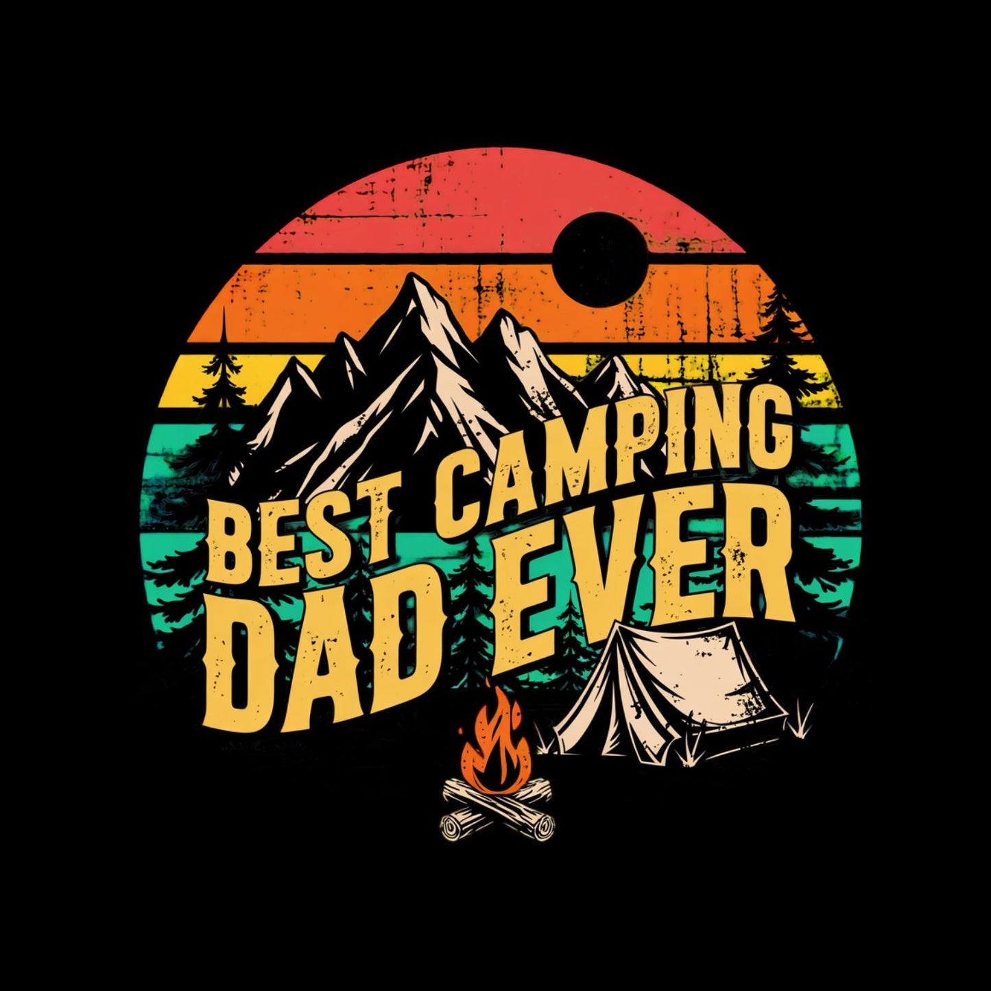 Best Camping Dad Ever T-Shirt | Graphic Tee | Father’s Day Shirt | Birthday