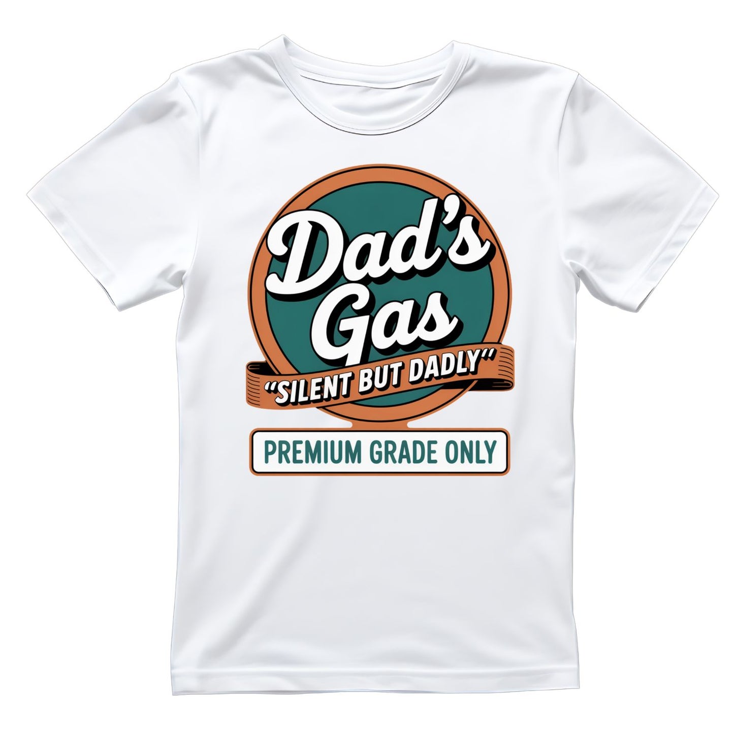 Dad’s Gas Silent But Dadly Premium Grade Only T-Shirt | Funny Graphic Tee | Father’s Day Shirt | Birthday