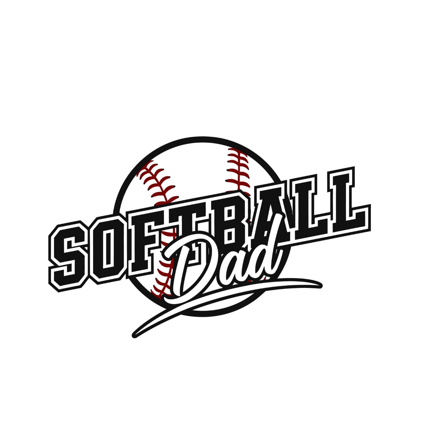 Softball Dad T-Shirt | Sports Graphic Tee | Father’s Day Shirt | Birthday