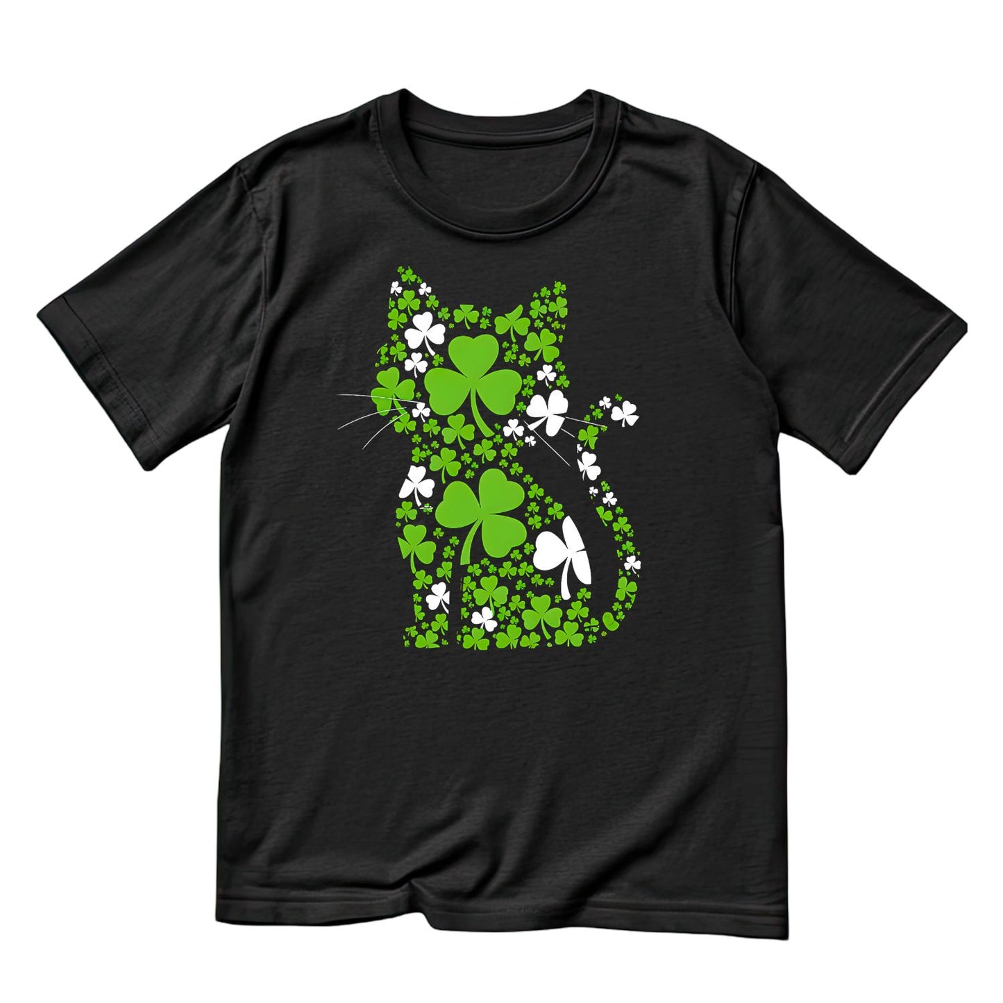 St Patrick’s Day Lucky Clover Cat T-Shirt