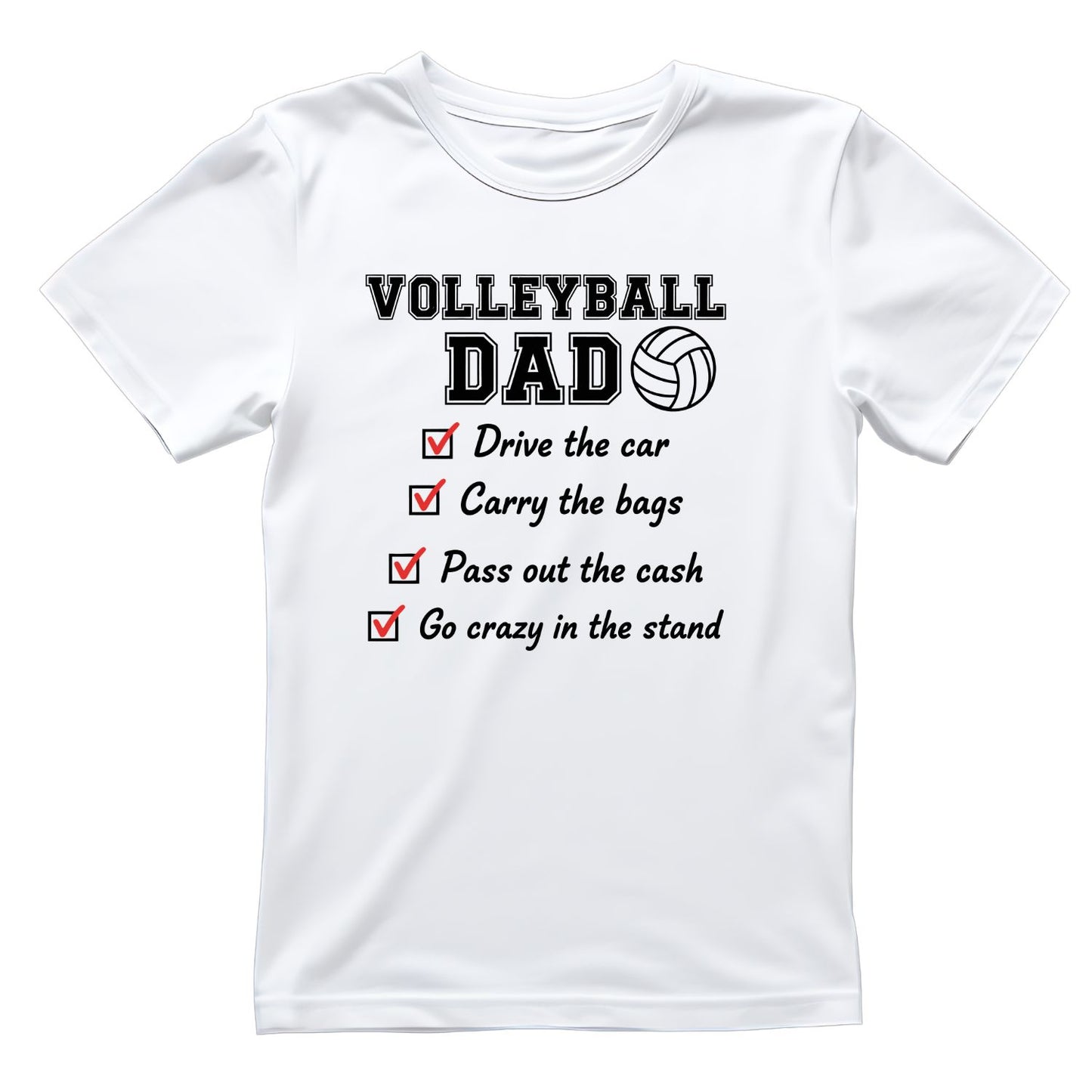 Volleyball Dad T-shirt | Sports Graphic Tee | Printed Shirt | Father’s Day | Birthday