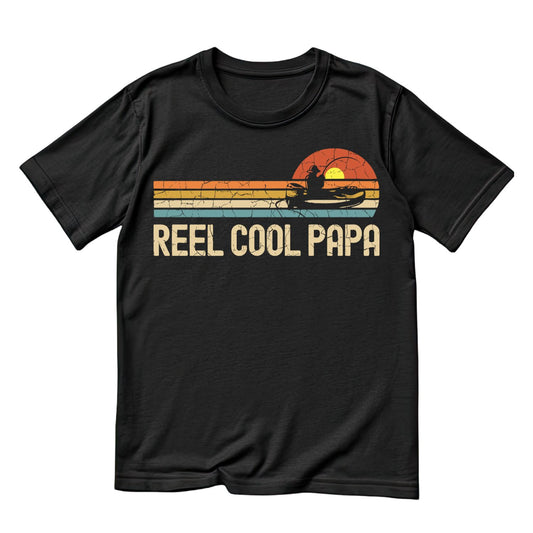 Reel Cool Papa T-Shirt | Sports Graphic Tee | Father’s Day Shirt | Birthday