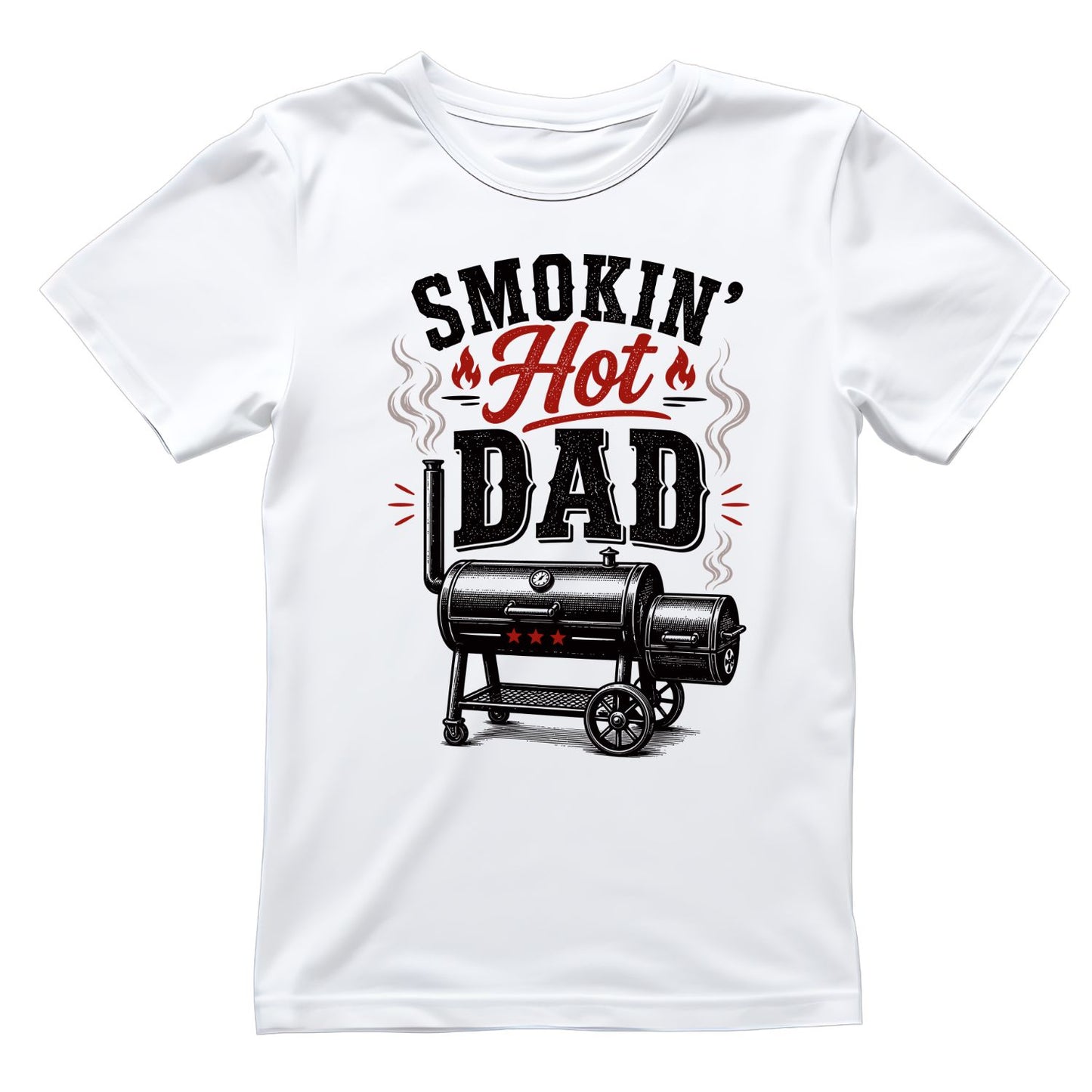 Smokin’ Hot Dad T-shirt | BBQ Graphic Tee | Sarcasm Printed Shirt | Father’s Day | Birthday