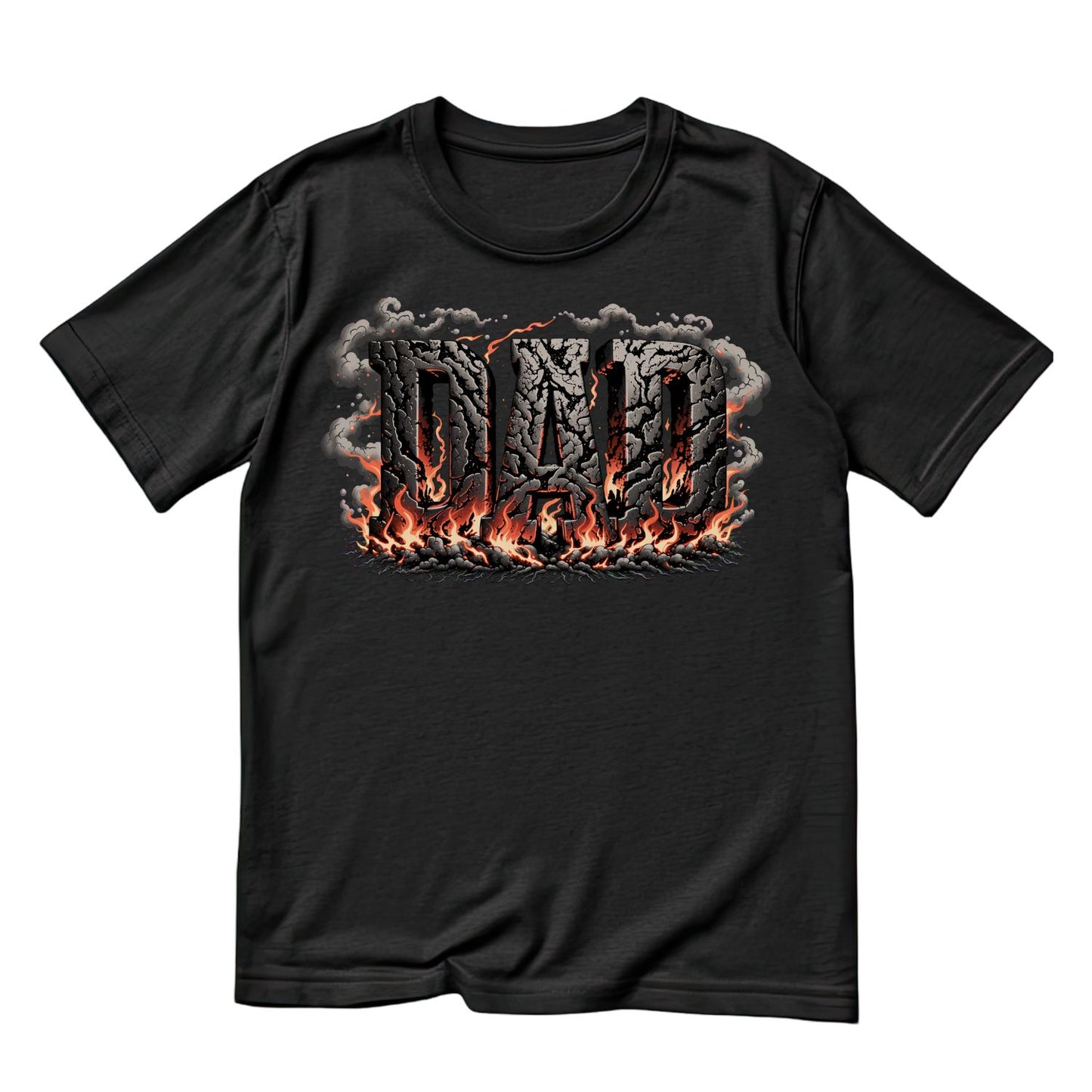 Dad Flaming Rock T-Shirt | Graphic Tee | Father’s Day Shirt | Birthday