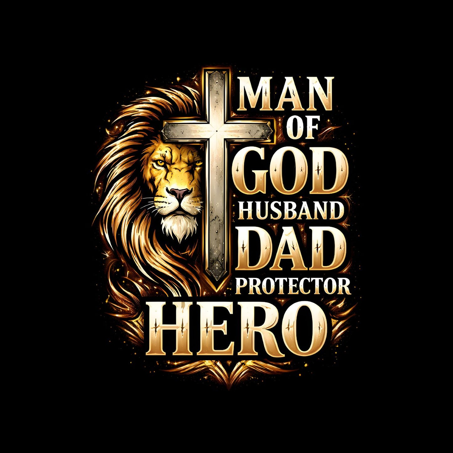 Man Of God Husband Protector Hero T-Shirt | Religious Graphic Tee | Father’s Day Shirt | Birthday