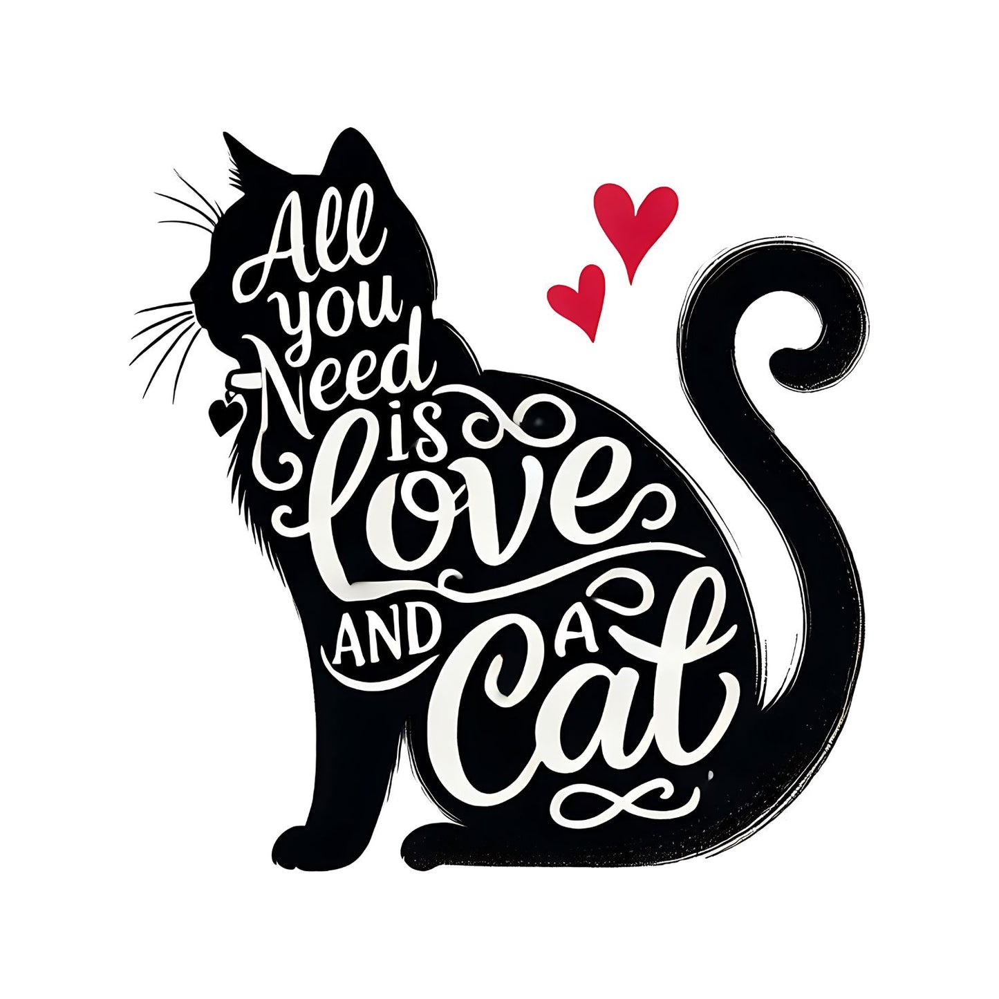 All You Need Is Love And A Cat T-shirt | Cat Kitty Kitten | Joke Sarcastic Funny