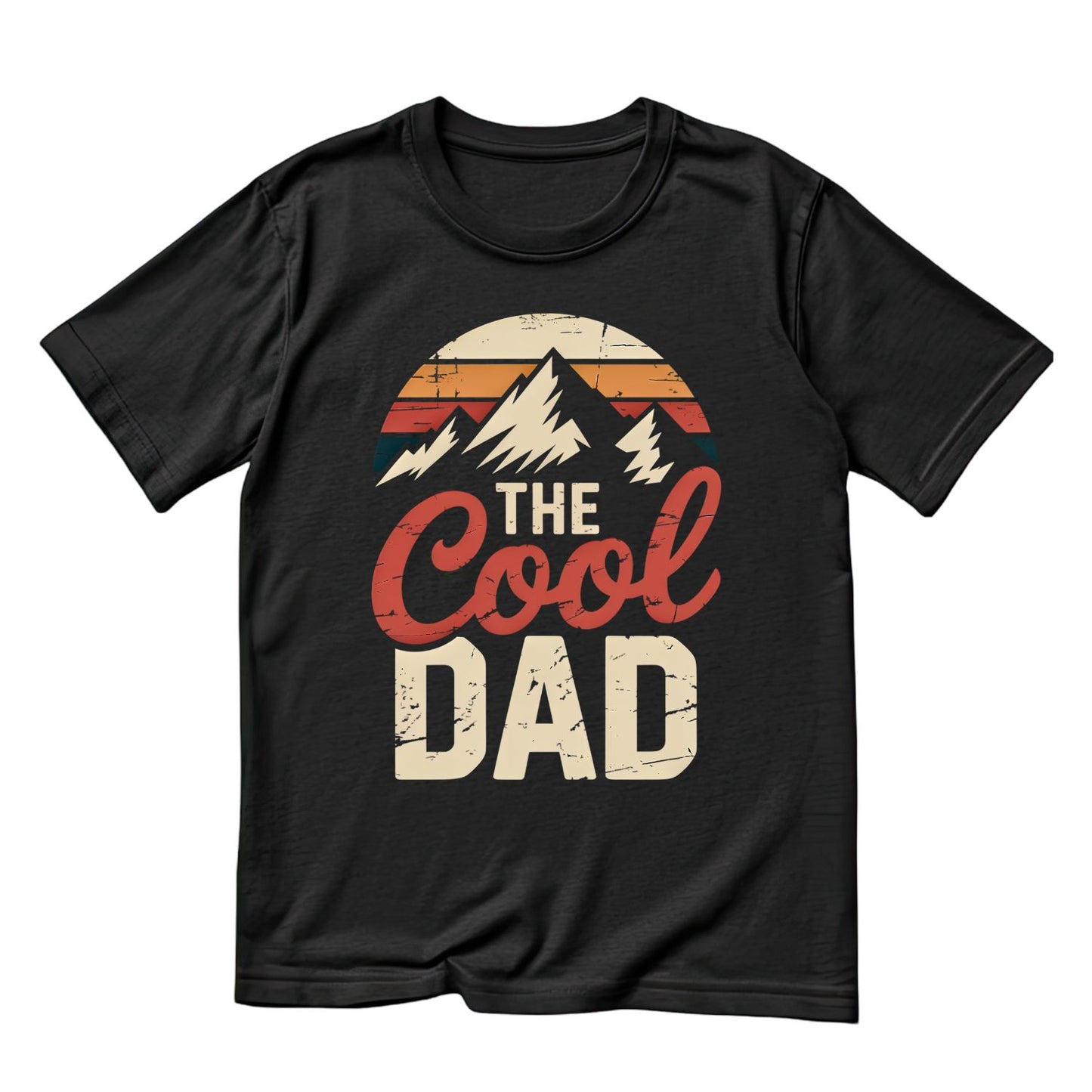 Retro The Cool Dad T-shirt | Mountains Graphic Tee | Printed Shirt | Father’s Day | Birthday