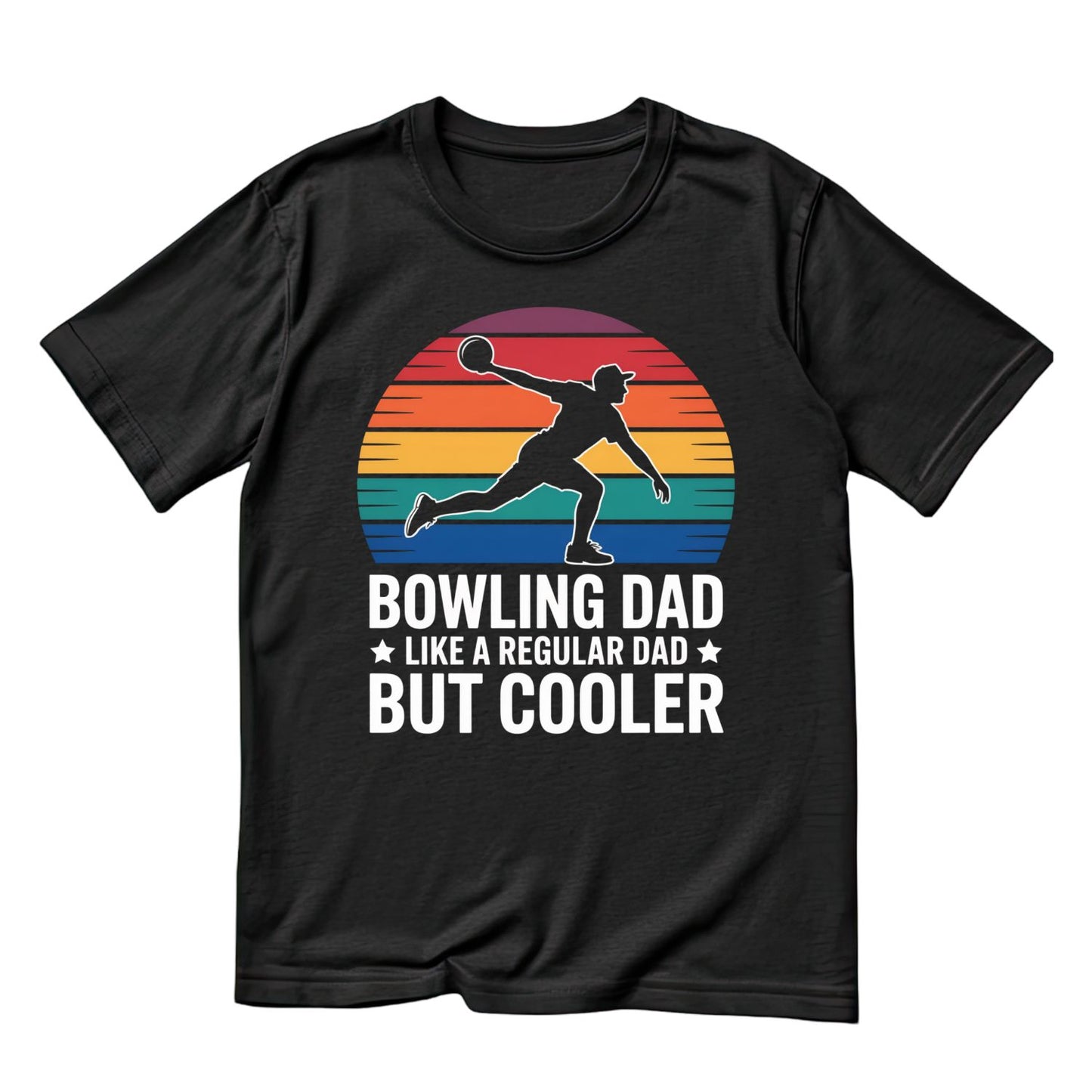 Bowling Dad Like A Regular Dad But Cooler T-shirt | Sports Graphic Tee | Printed Shirt | Father’s Day | Birthday l