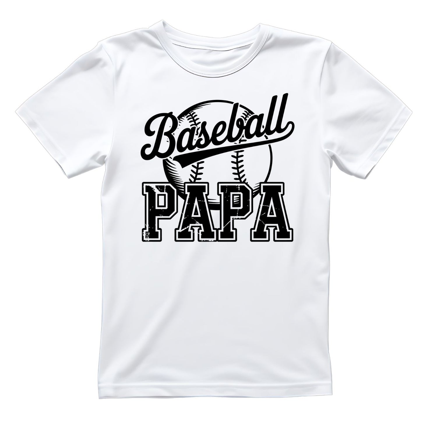 Baseball Papa T-shirt | Sports Graphic Tee | Printed Shirt | Father’s Day | Birthday