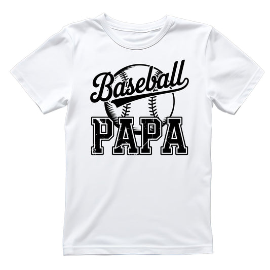 Baseball Papa T-shirt | Sports Graphic Tee | Printed Shirt | Father’s Day | Birthday