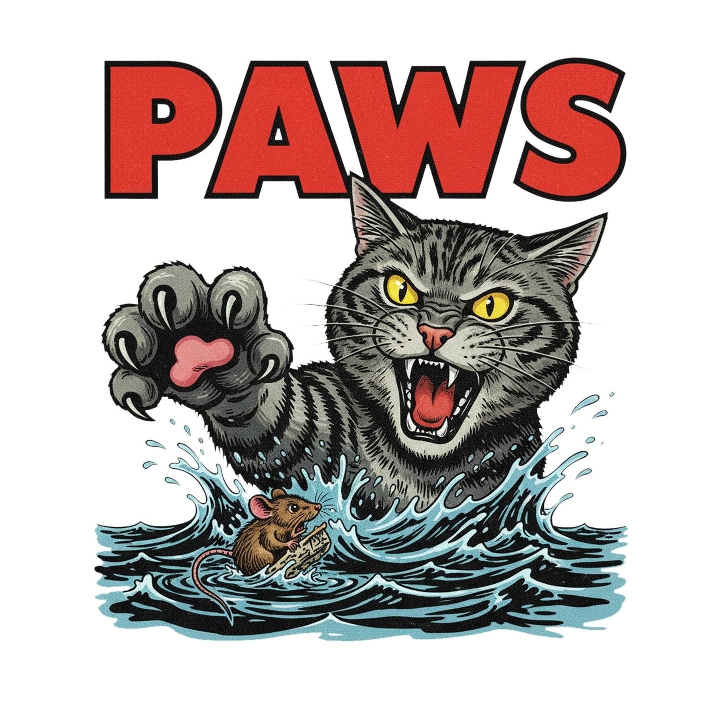 Paws Cat T-Shirt| Cat Kitty Kitten |