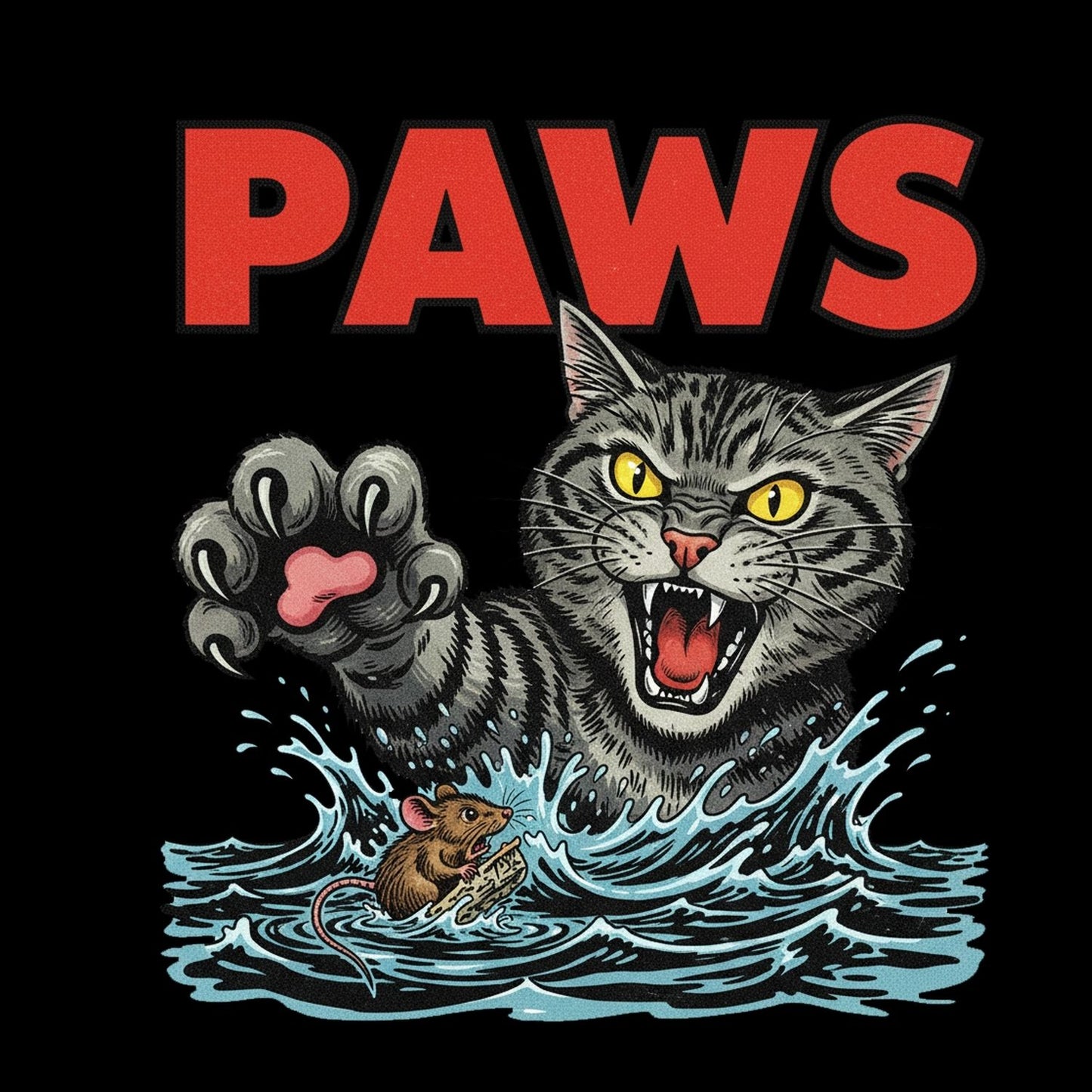 Paws Cat T-Shirt| Cat Kitty Kitten |