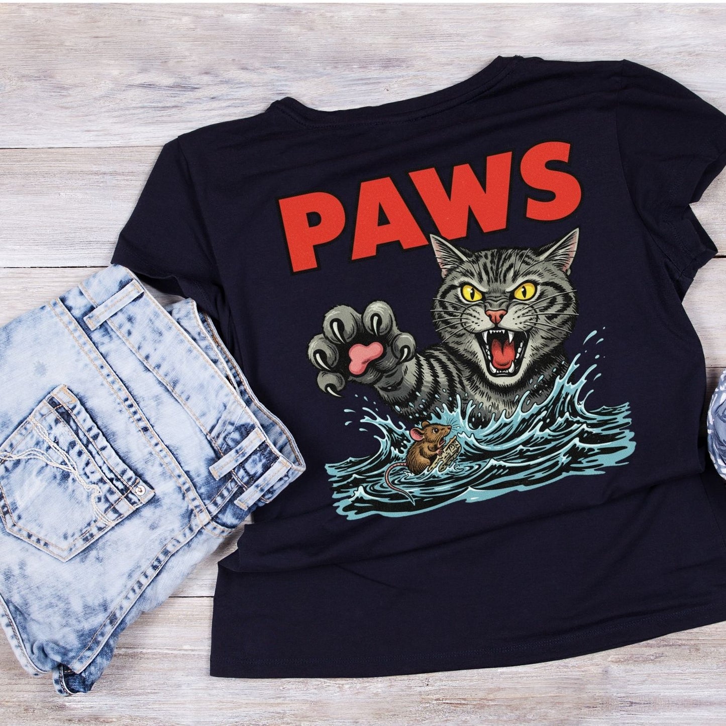 Paws Cat T-Shirt| Cat Kitty Kitten |