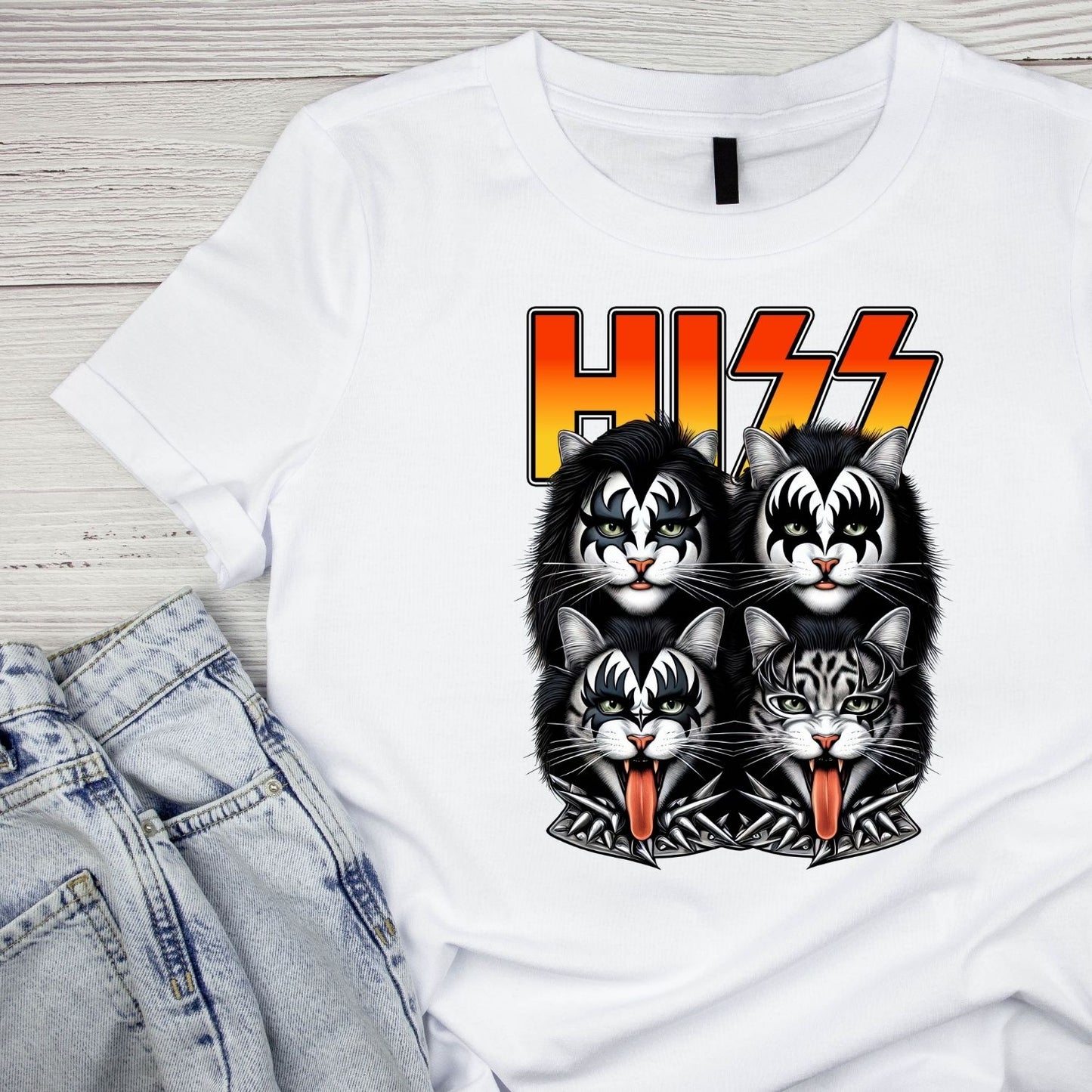 Hiss Cat T-Shirt| Cat Kitty Kitten |