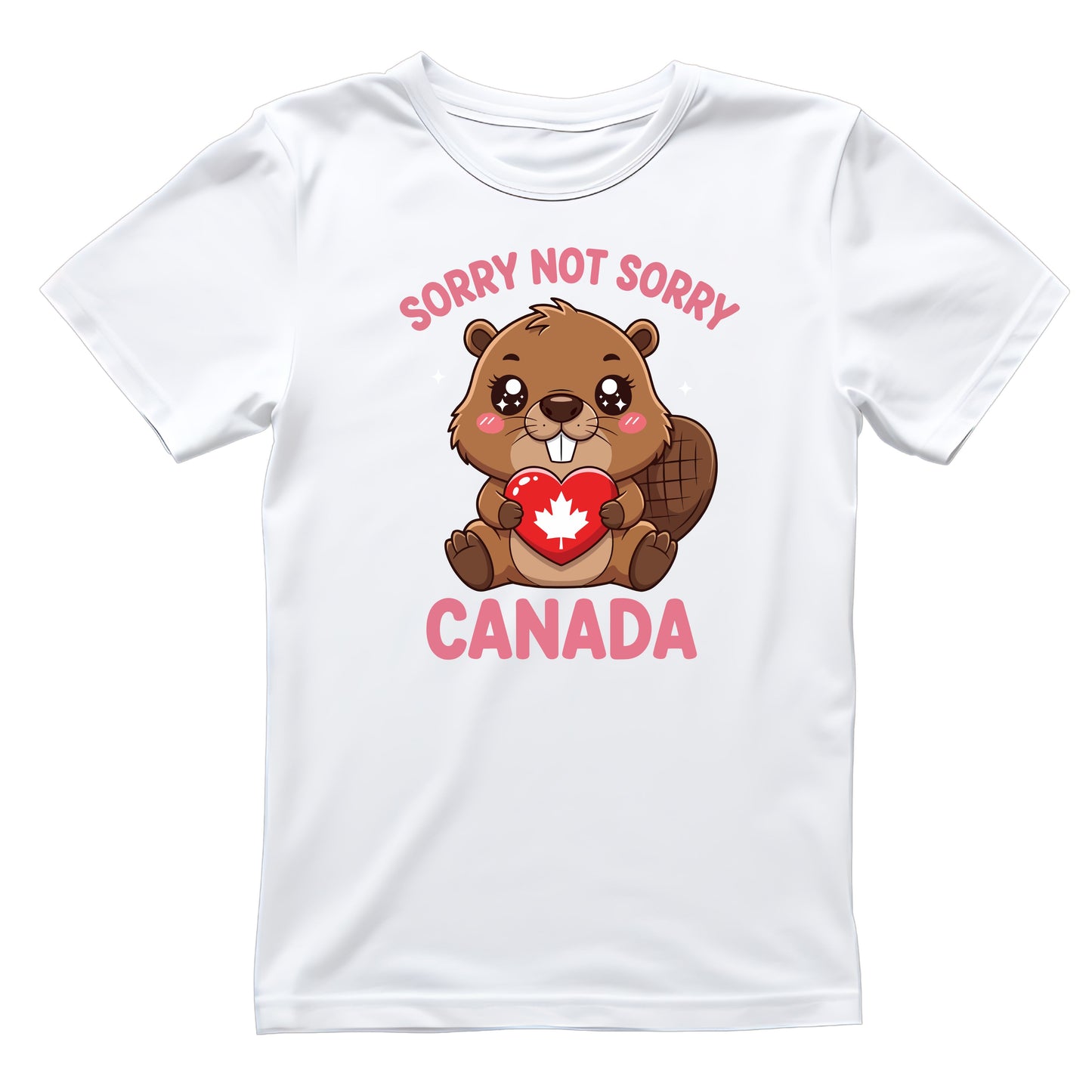 Sorry Not Sorry Canada Beaver T-Shirt | Graphic Tee | July 1st Shirt