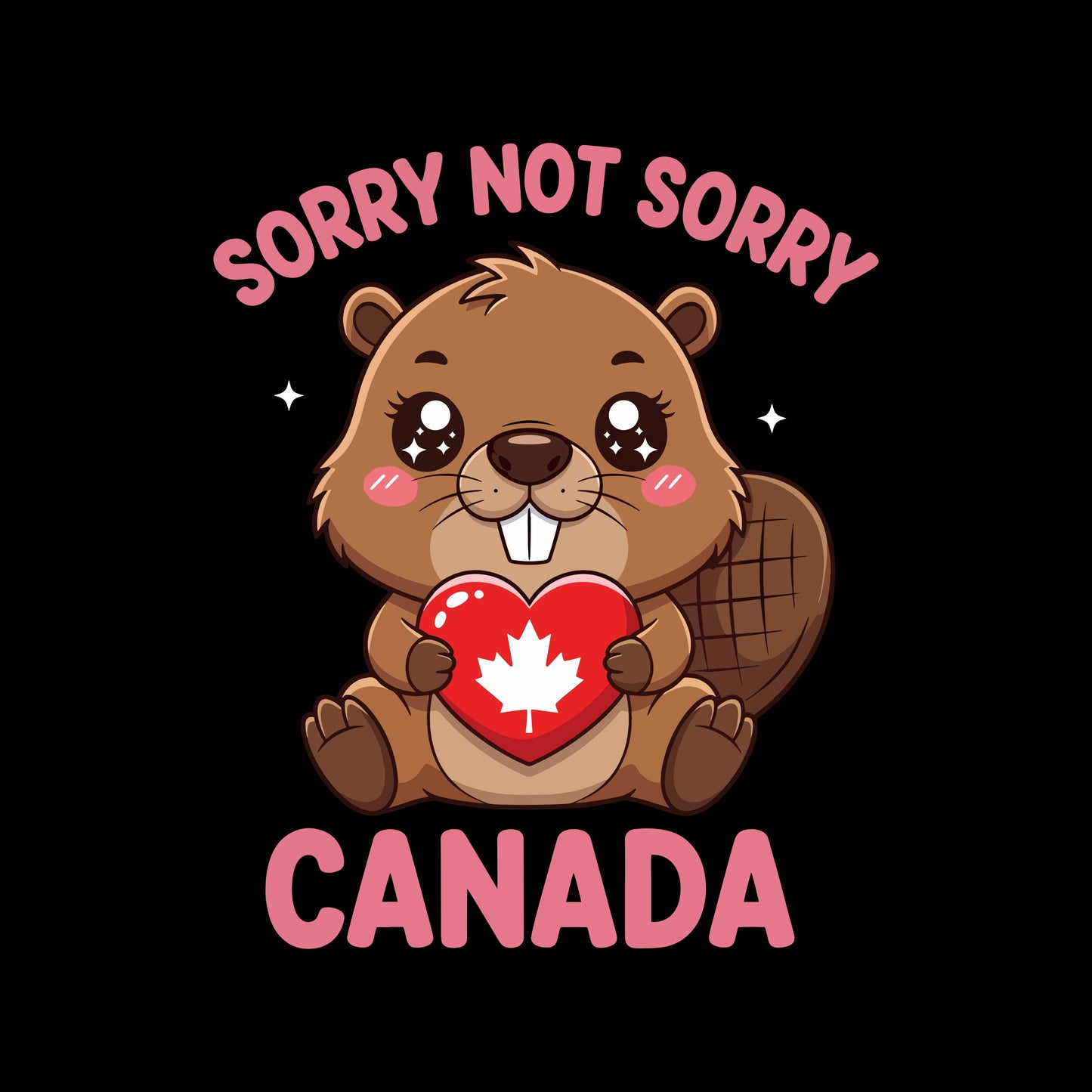 Sorry Not Sorry Canada Beaver T-Shirt | Graphic Tee | July 1st Shirt