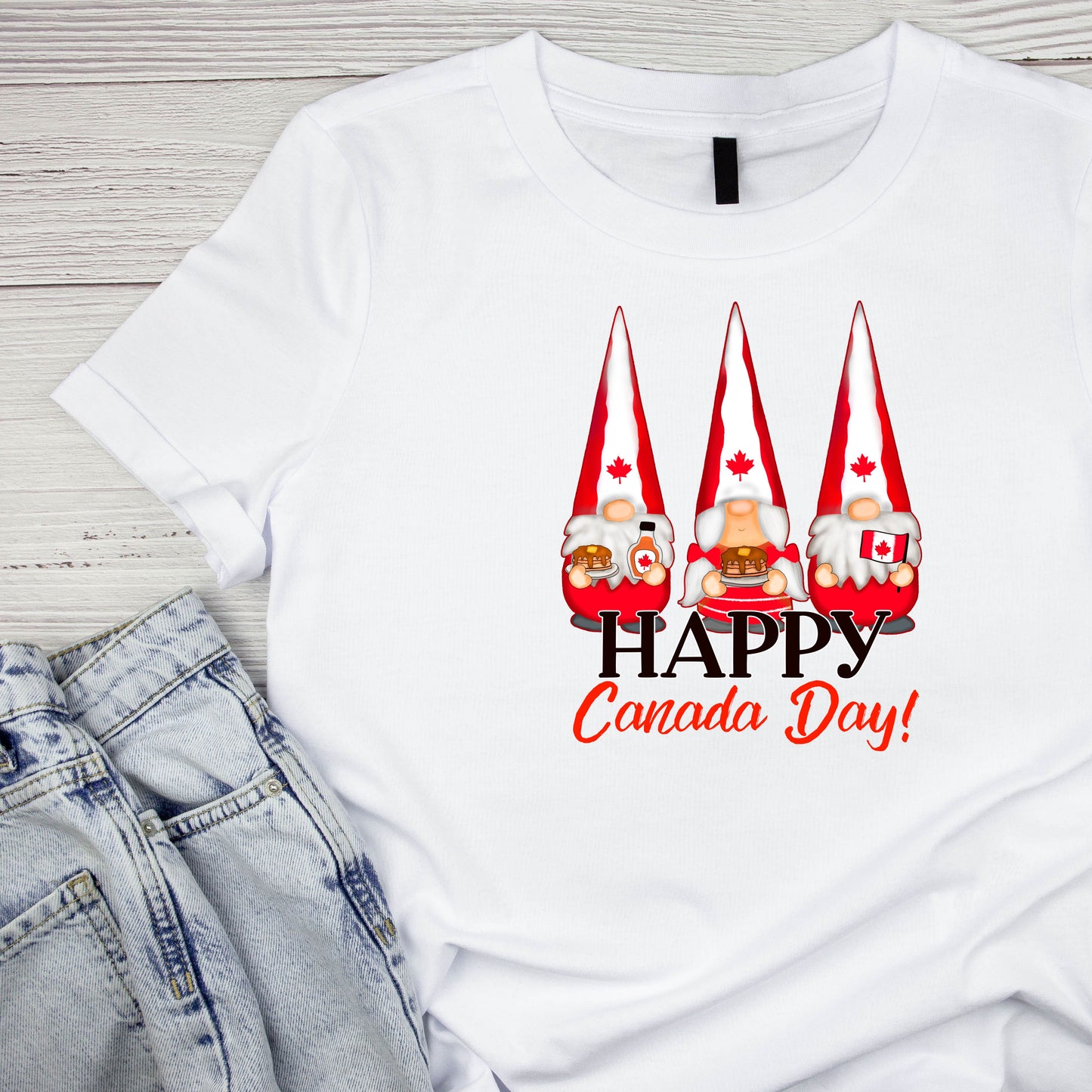 Happy Canada Day Gnome T-Shirt | Graphic Tee | July 1st Shirt