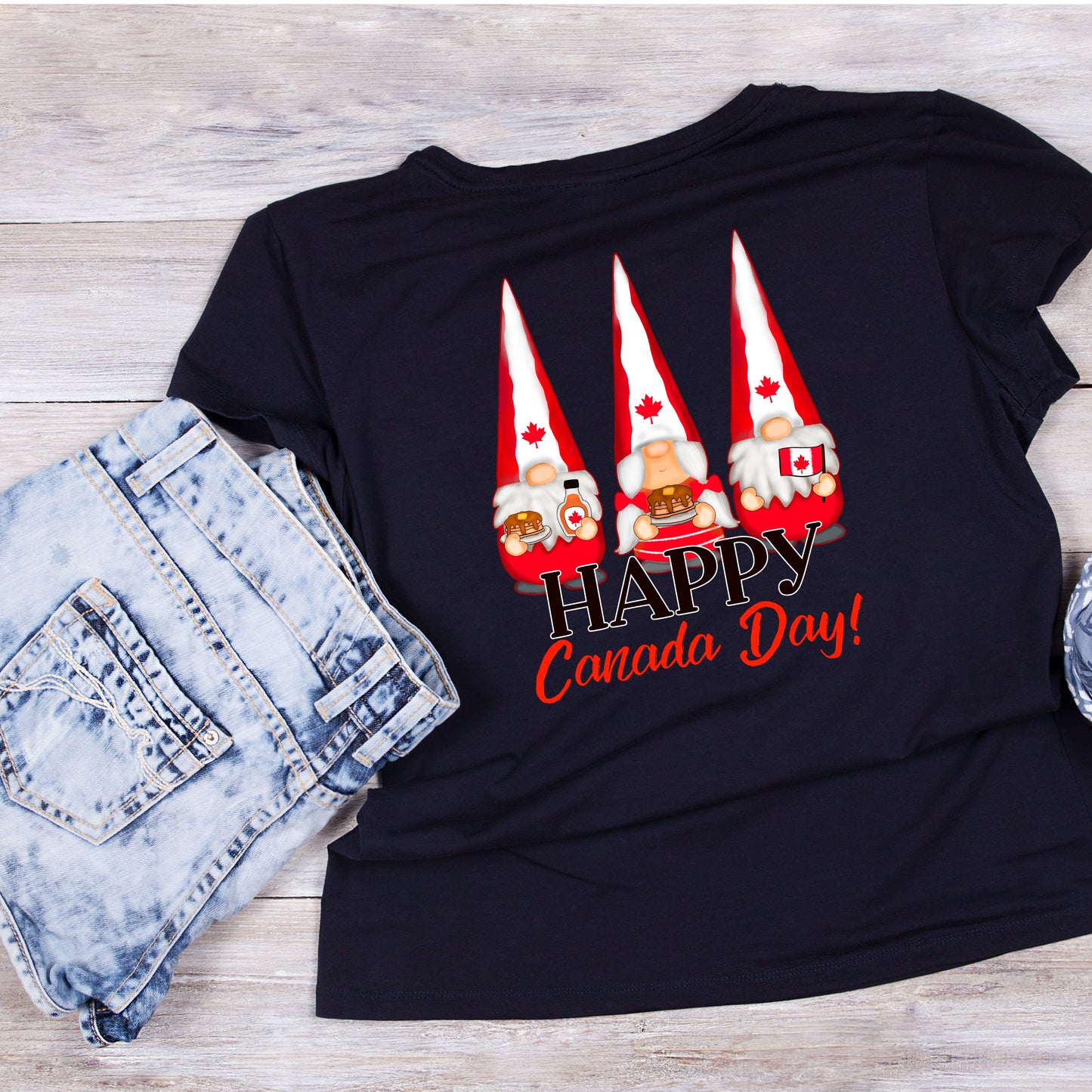Happy Canada Day Gnome T-Shirt | Graphic Tee | July 1st Shirt
