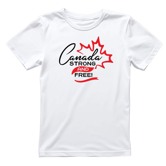 Canada Strong And Free T-shirt | July 1st Graphic Tee | Printed Shirt |
