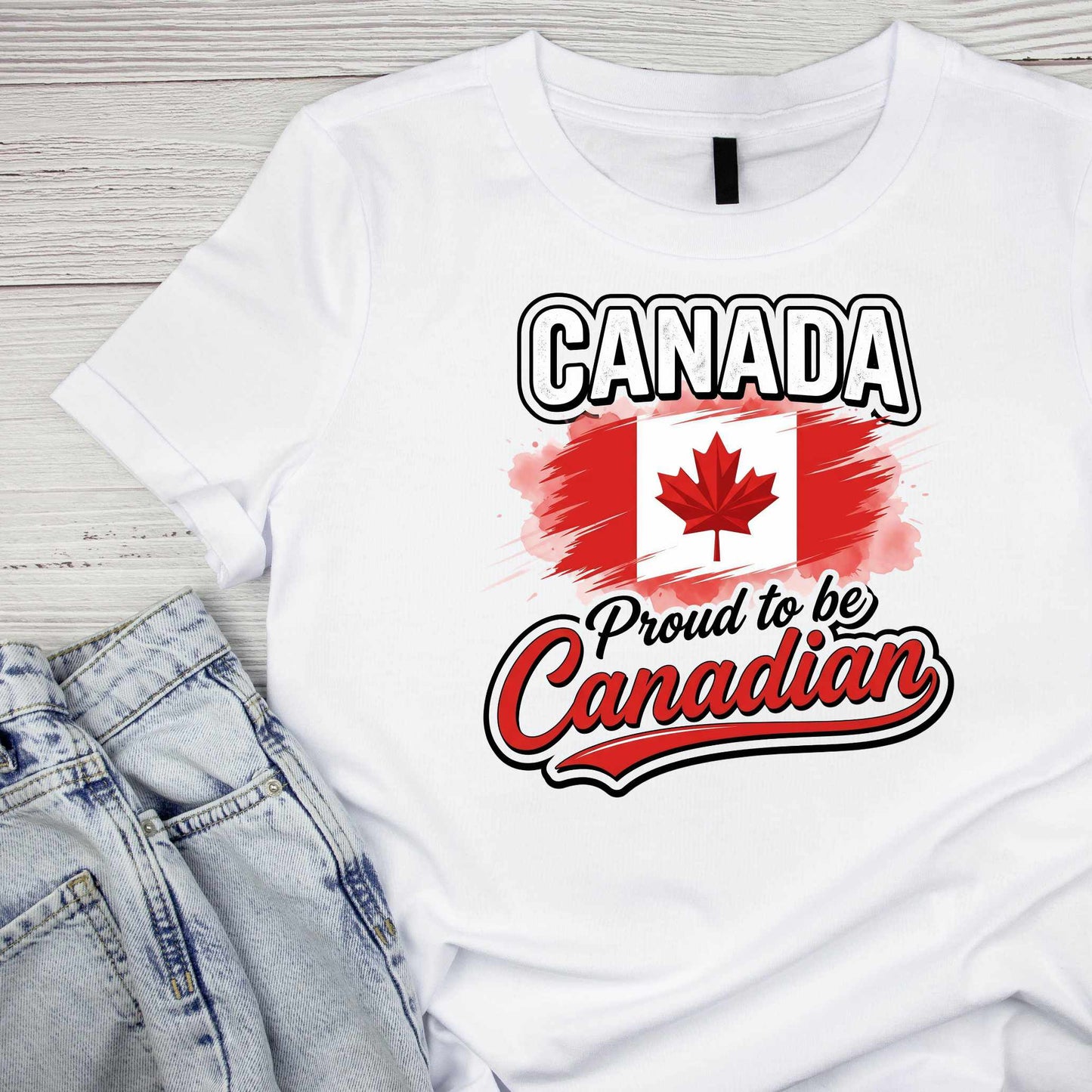 Canada Proud To Be Canadian T-shirt | July 1st Graphic Tee | Printed Shirt