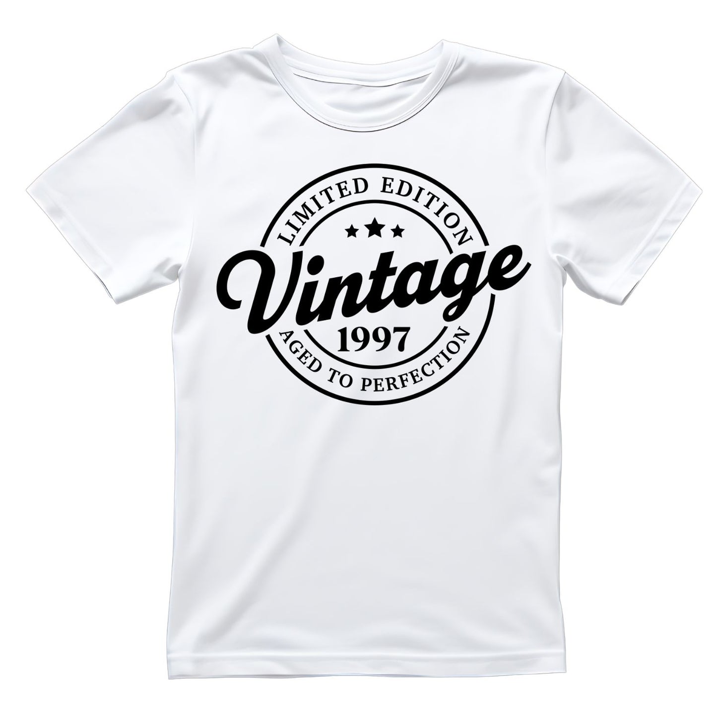 Limited Edition Vintage 1997 Aged To Perfection T-shirt | (FRONT OR BACK) Birthday Year Graphic Tee | Printed Shirt