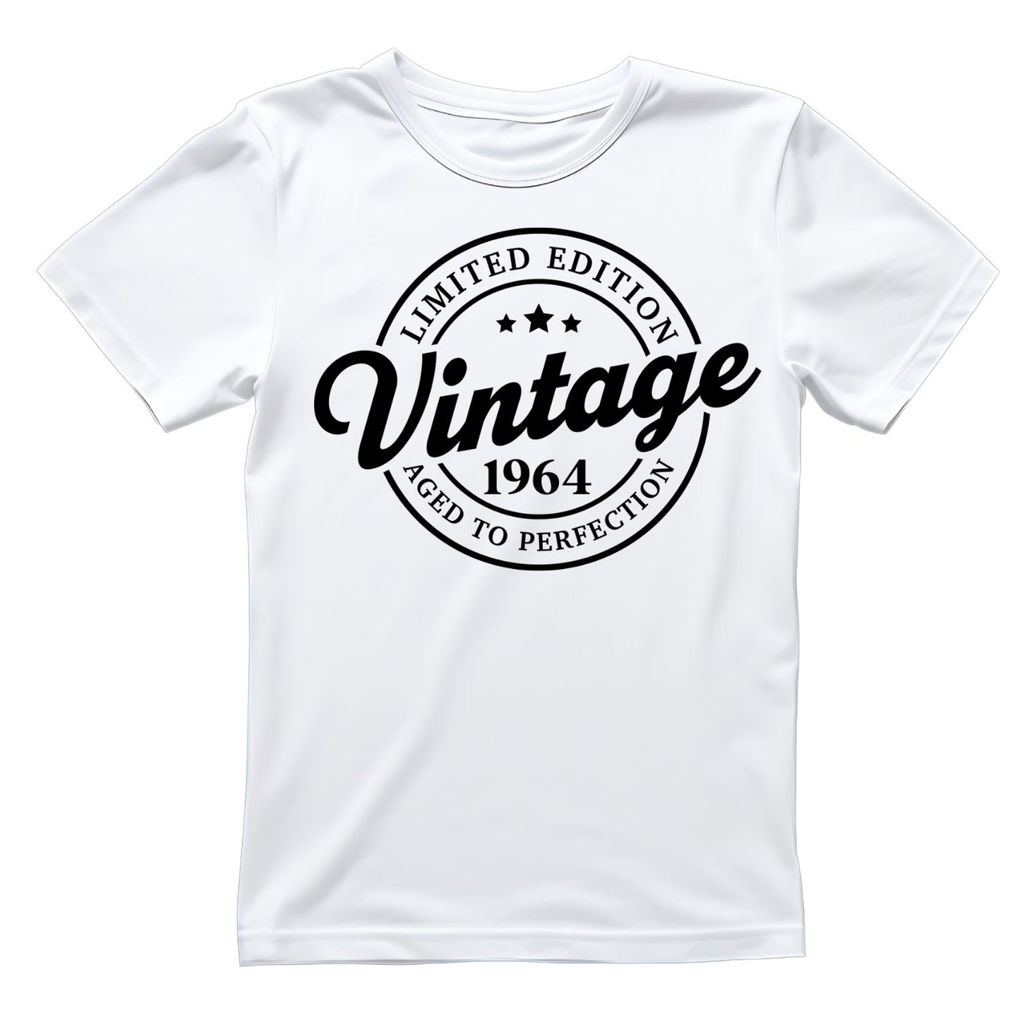 Limited Edition Vintage 1964 Aged To Perfection T-shirt | (FRONT OR BACK) Birthday Year Graphic Tee | Printed Shirt