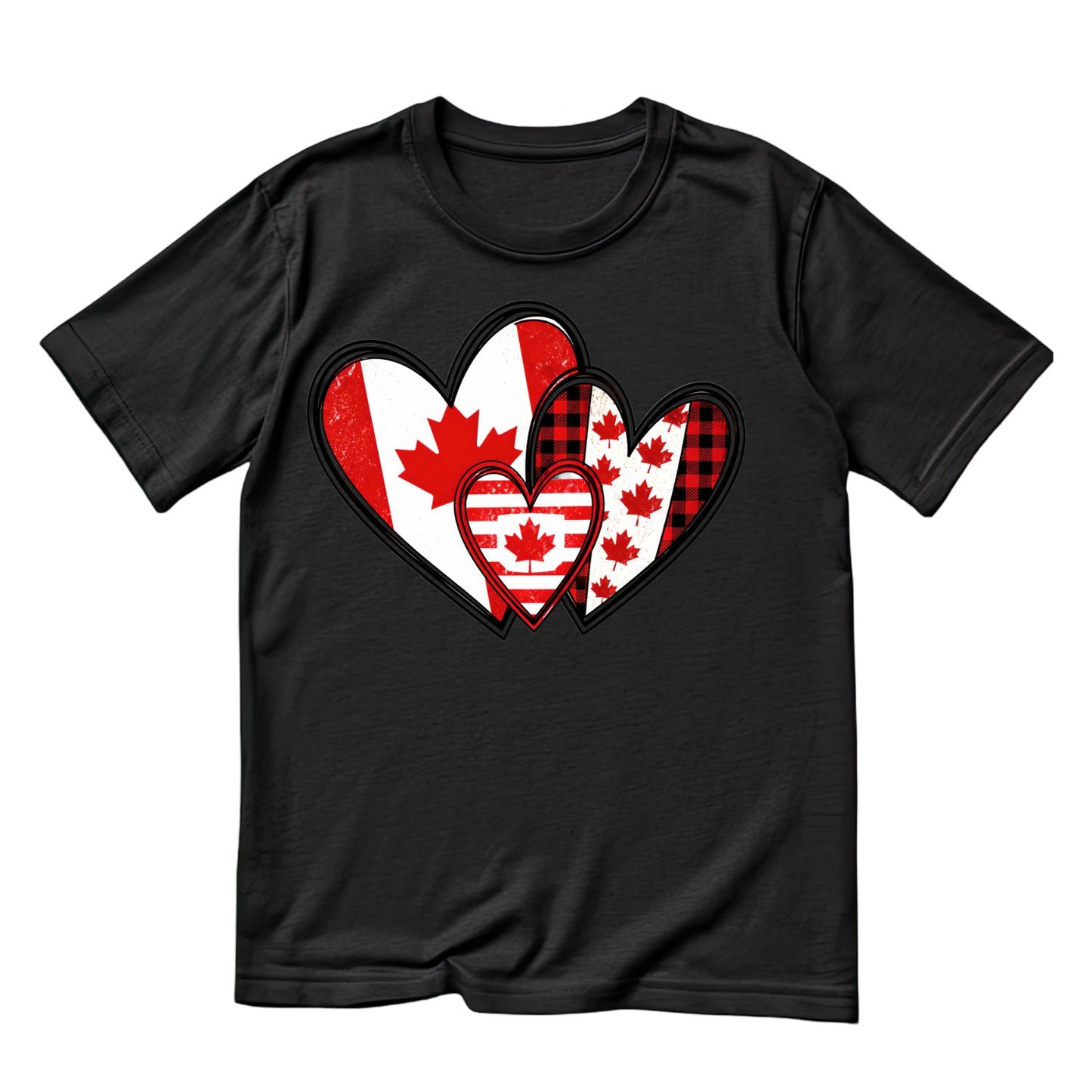 Canada Hearts T-Shirt | Graphic Tee | July 1st Shirt