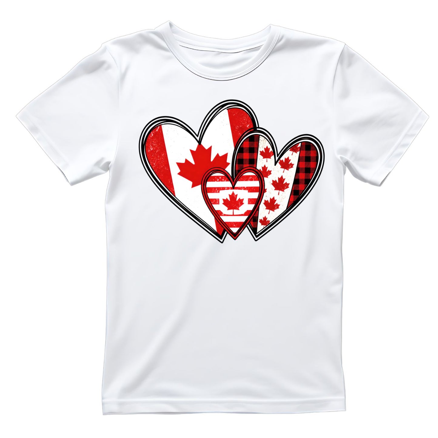 Canada Hearts T-Shirt | Graphic Tee | July 1st Shirt
