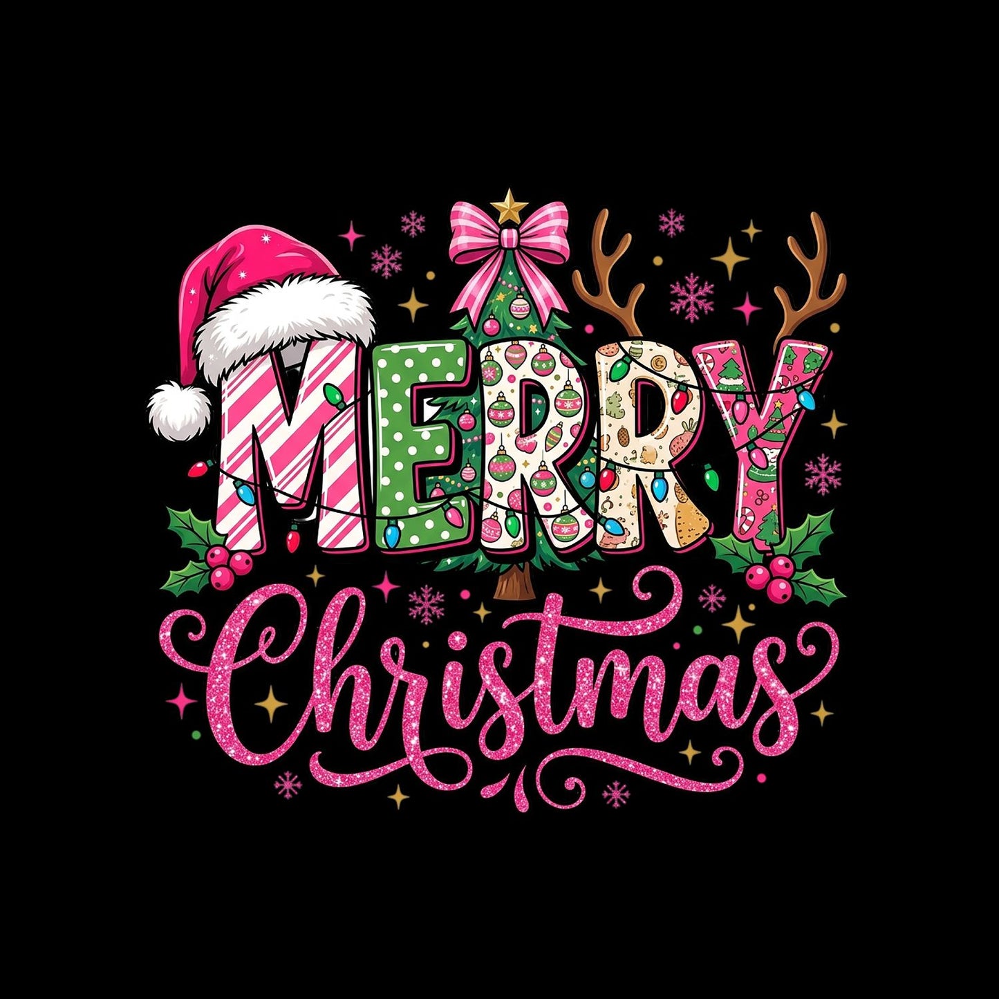 Merry Christmas T-Shirt | Xmas Graphic Tee | Holiday Shirt