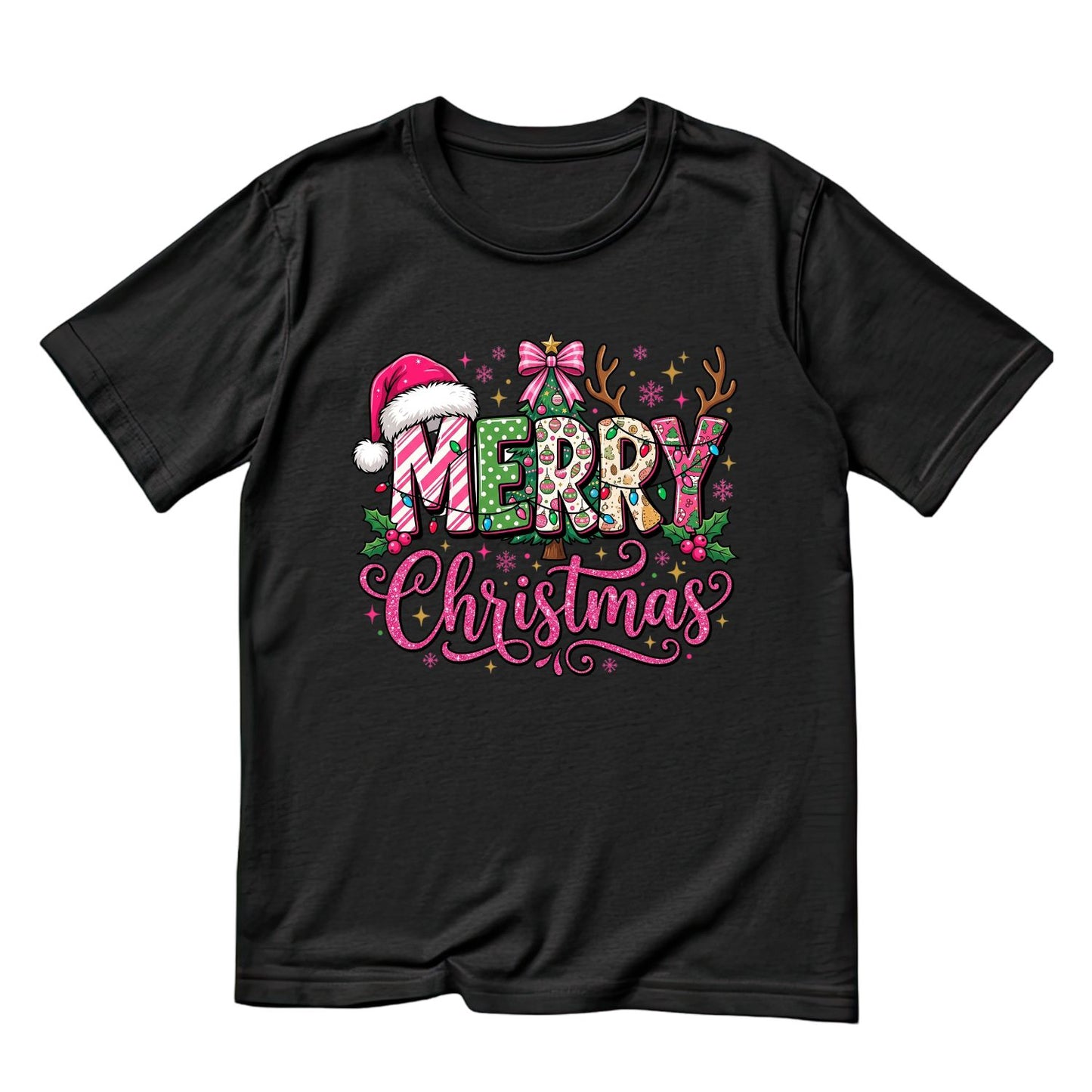 Merry Christmas T-Shirt | Xmas Graphic Tee | Holiday Shirt