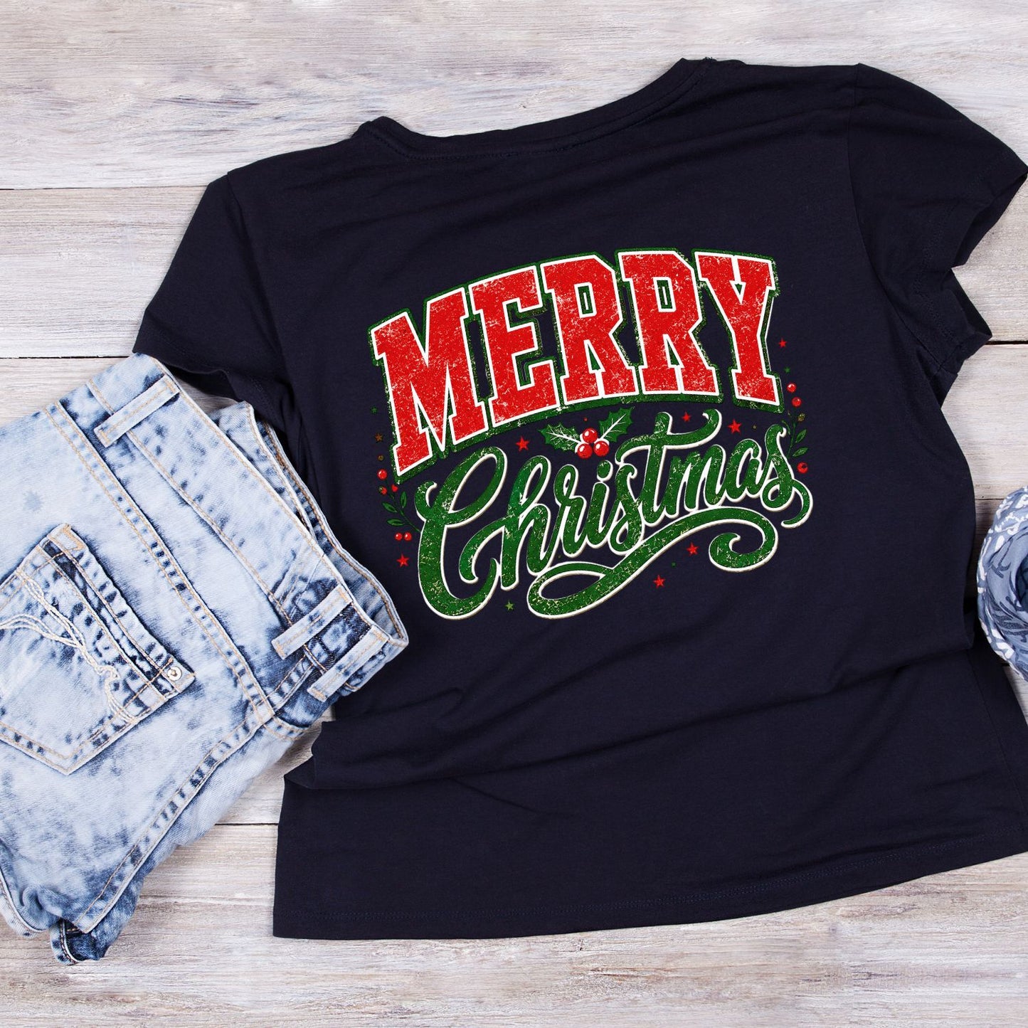 Merry Christmas T-Shirt | Xmas Graphic Tee | Holiday Shirt