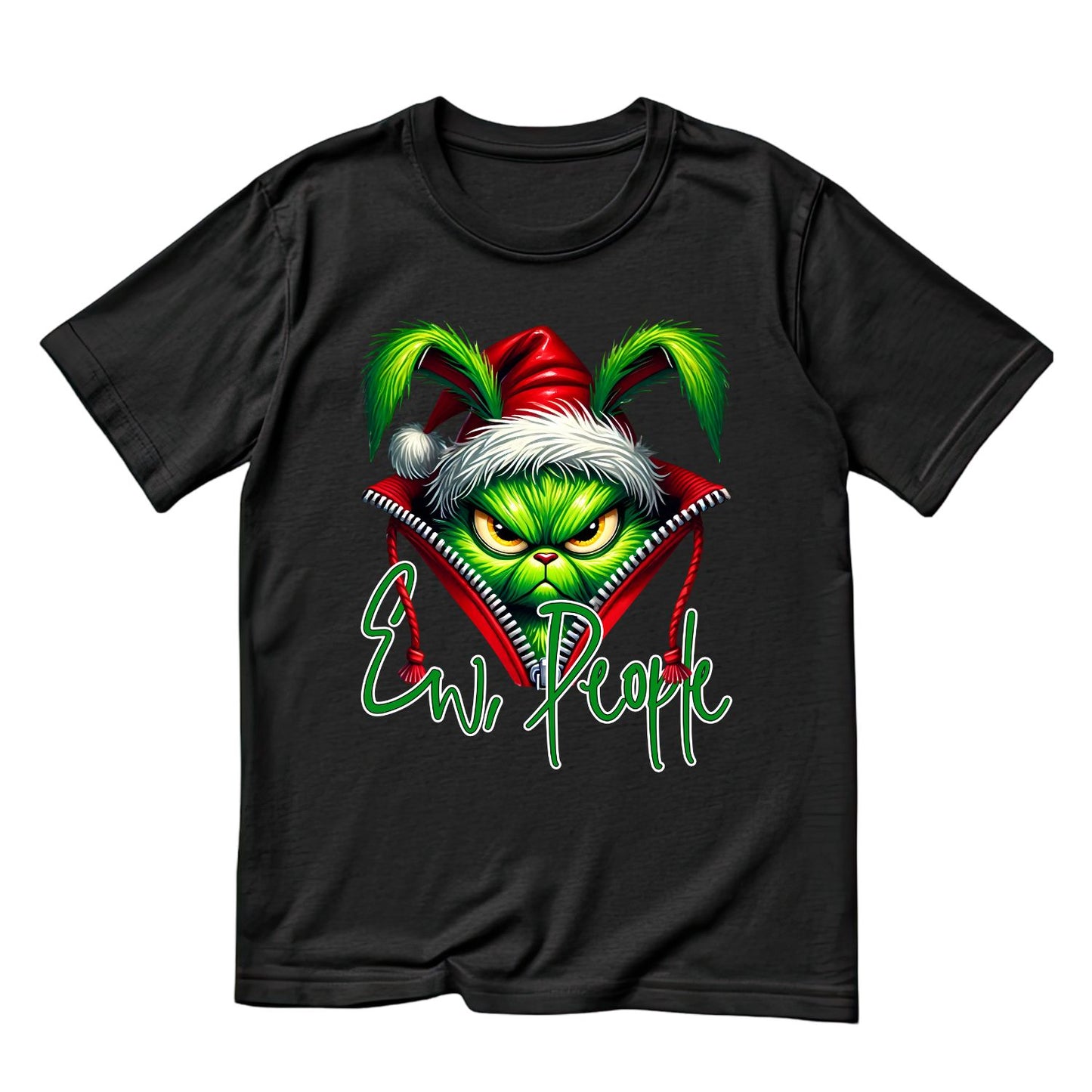 Ew People Santa Dog Christmas T-Shirt | Xmas Graphic Tee | Funny Shirt