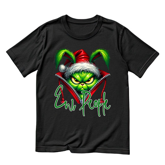 Ew People Santa Dog Christmas T-Shirt | Xmas Graphic Tee | Funny Shirt