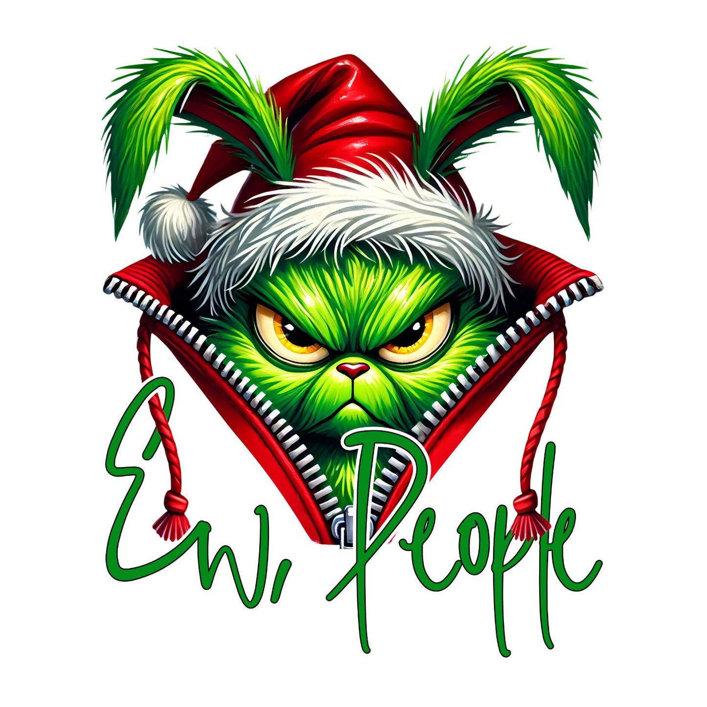 Ew People Santa Dog Christmas T-Shirt | Xmas Graphic Tee | Funny Shirt