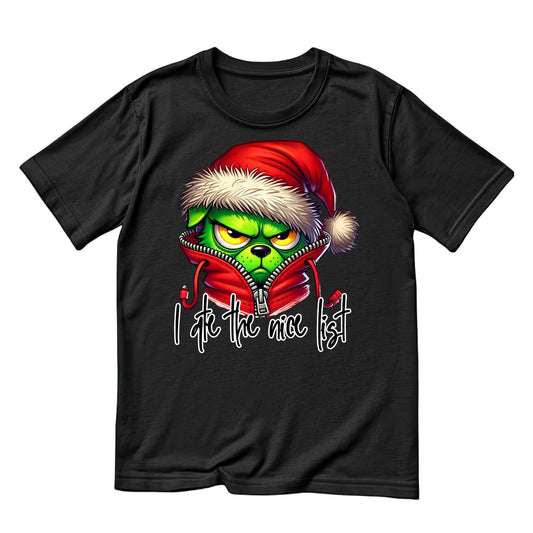 I Ate The Nice List Dog Santa Christmas T-Shirt | Xmas Graphic Tee | Funny Shirt