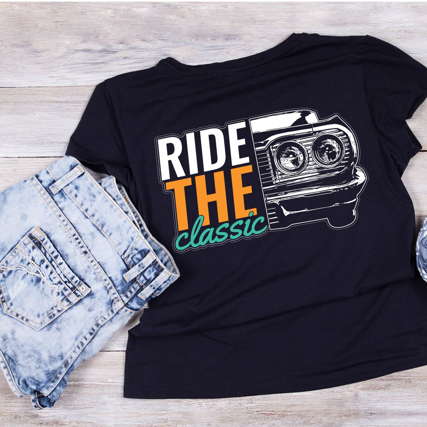 Ride The Classic T-Shirt | Graphic Tee | Vintage Car Shirt