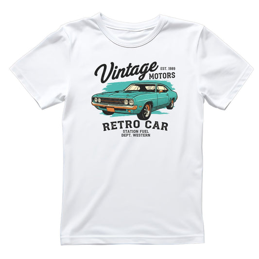 Vintage Motors Retro Car T-Shirt |Vintage Car Graphic Tee | Funny Shirt