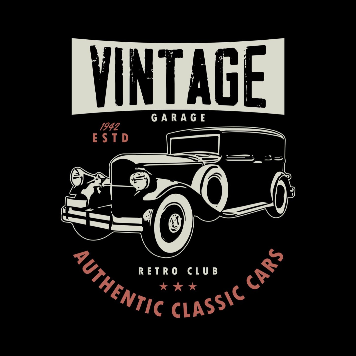 Vintage Authentic Classic Car T-Shirt | Vintage Car Graphic Tee | Shirt