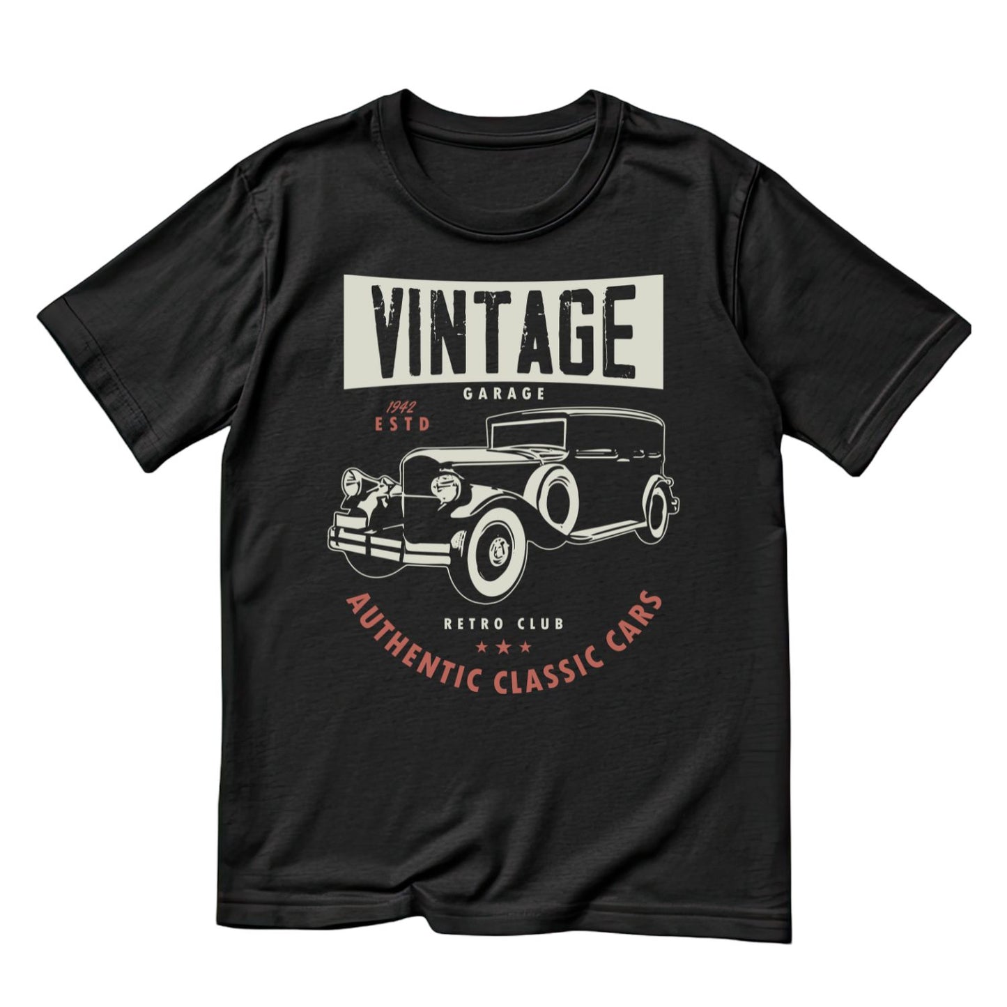 Vintage Authentic Classic Car T-Shirt | Vintage Car Graphic Tee | Shirt