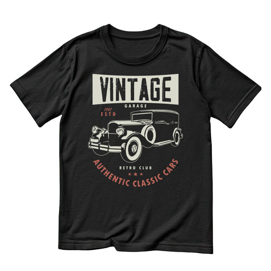 Vintage Authentic Classic Car T-Shirt | Vintage Car Graphic Tee | Shirt
